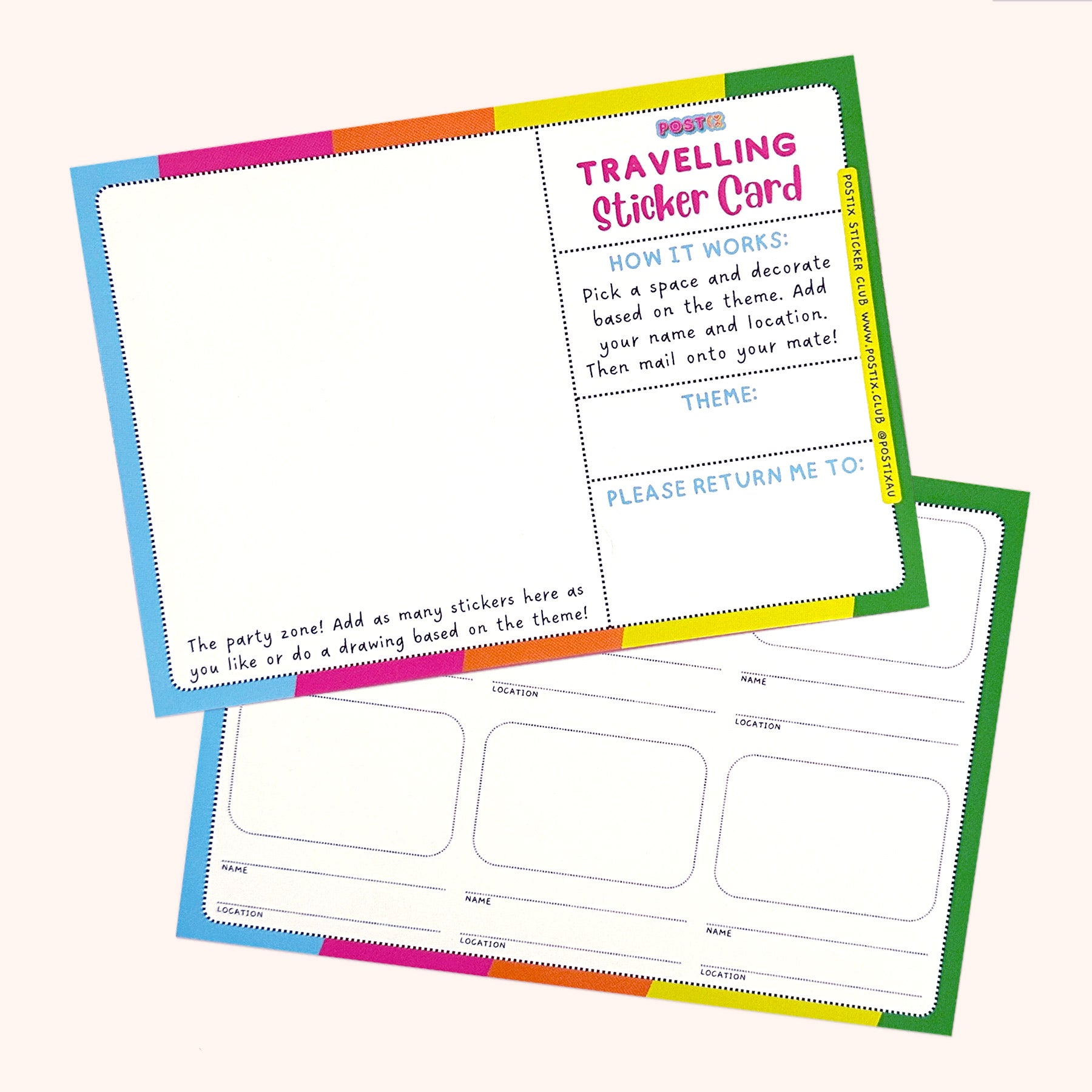  Travelling Sticker Card 5 Pack、mySite、ghnorth