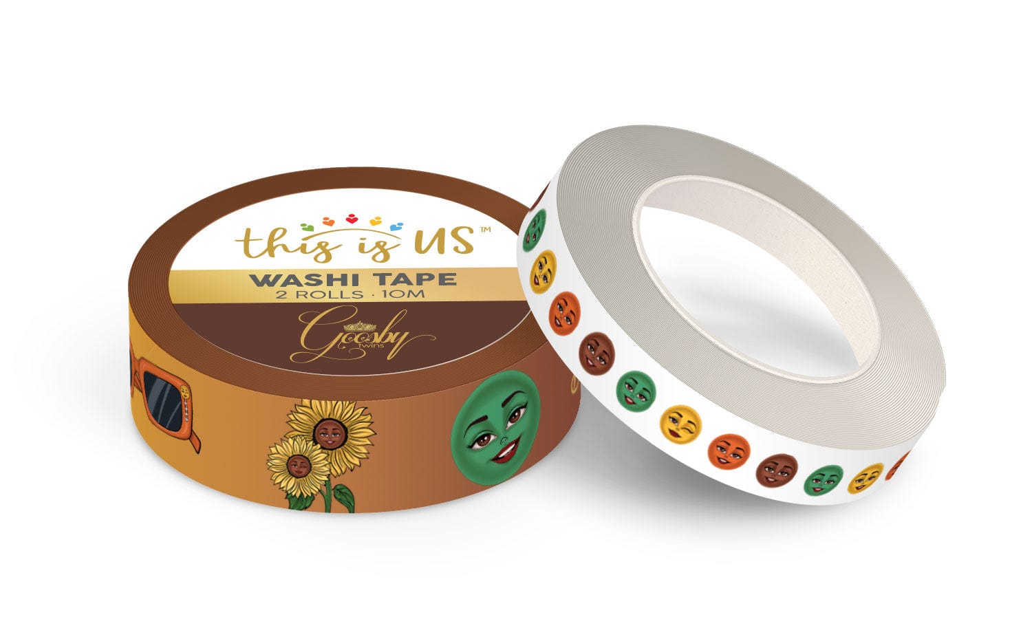  Washi Tape Set - Goosby Twins Be Happy、mySite、ghnorth