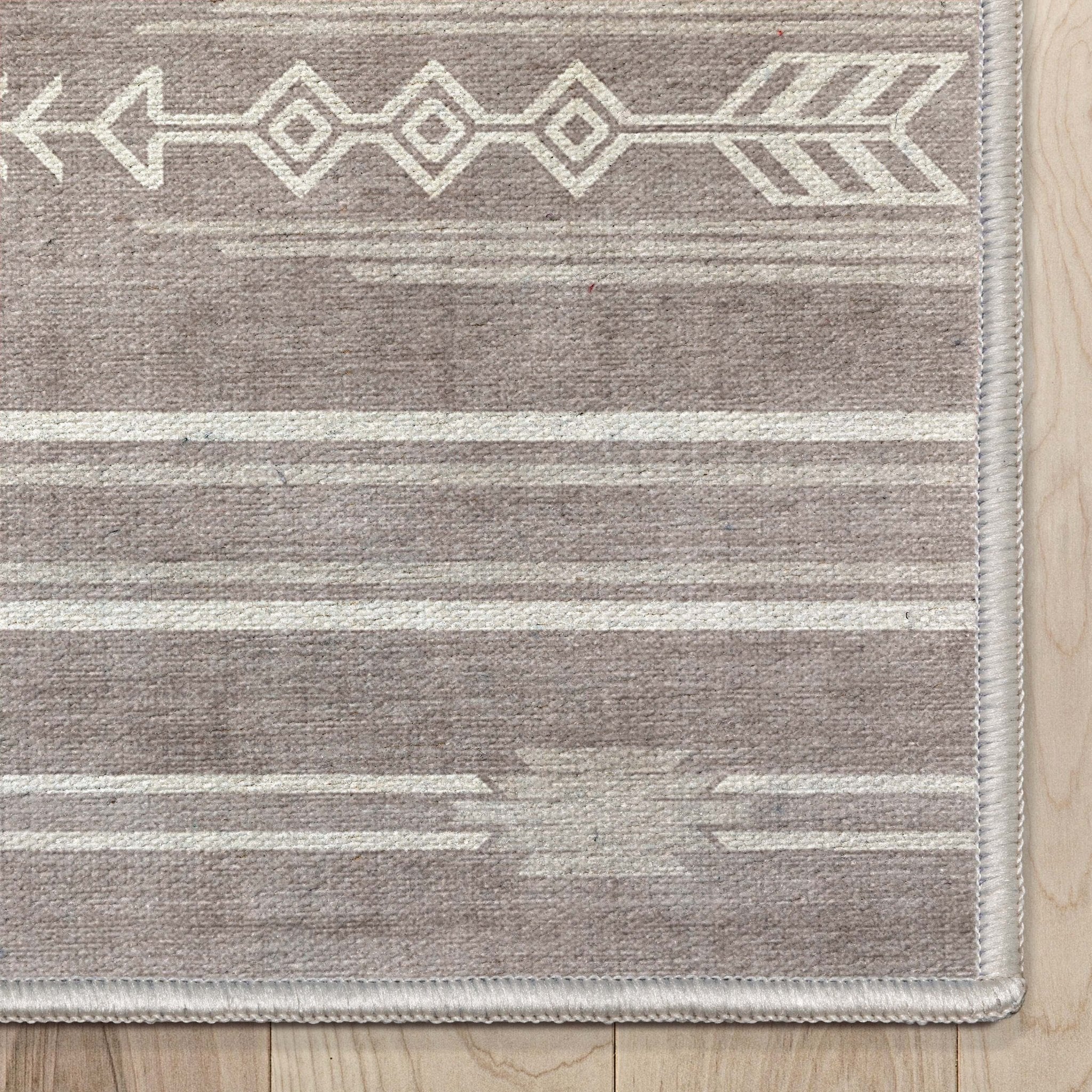 Bismarck Tribal Moroccan Beige Flat-Weave Rug、mySite、gigharbornorthrealestate