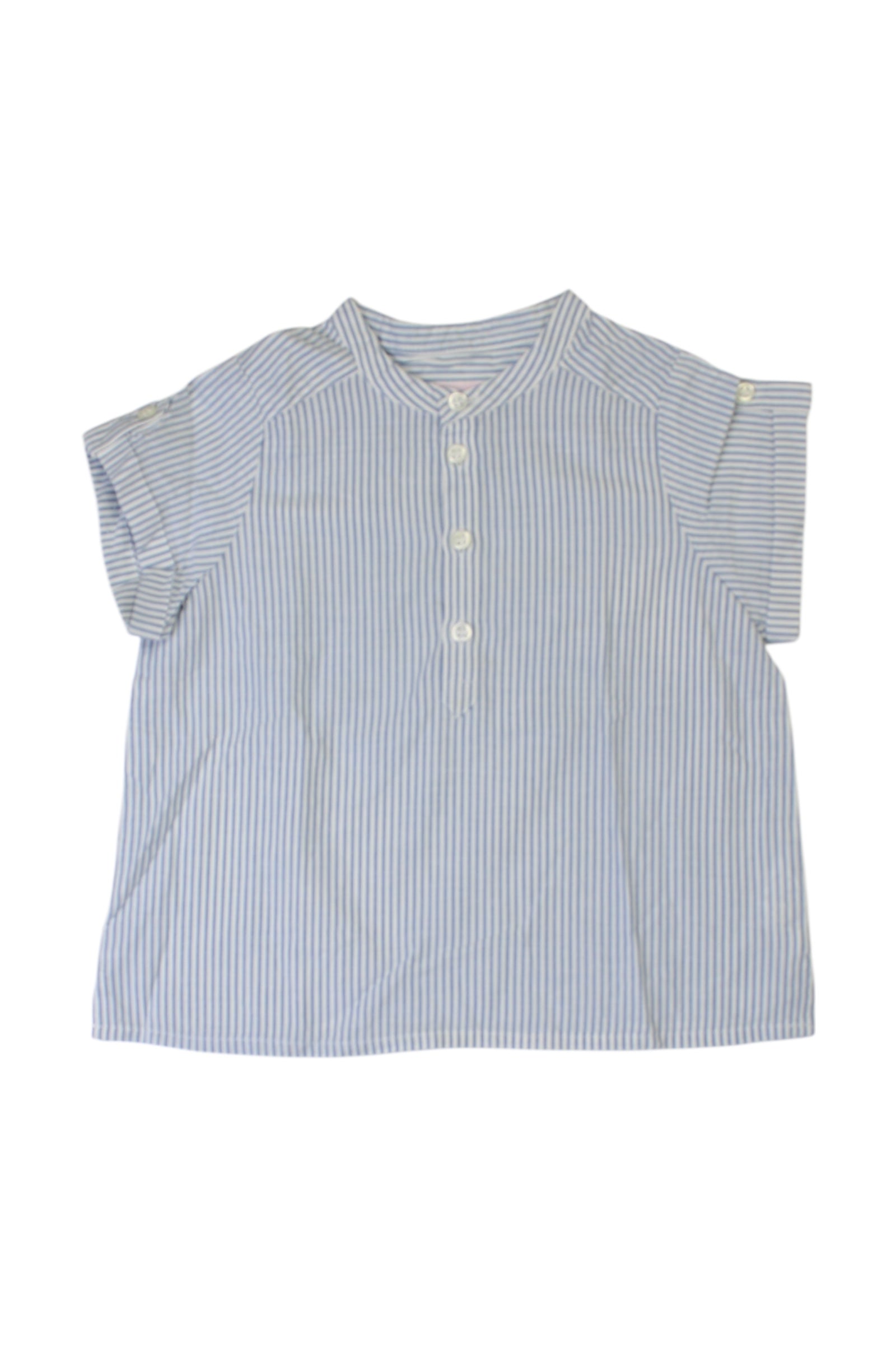 Bonpoint Striped Short Sleeve Shirt 12-18M、mySite、g9winljtr