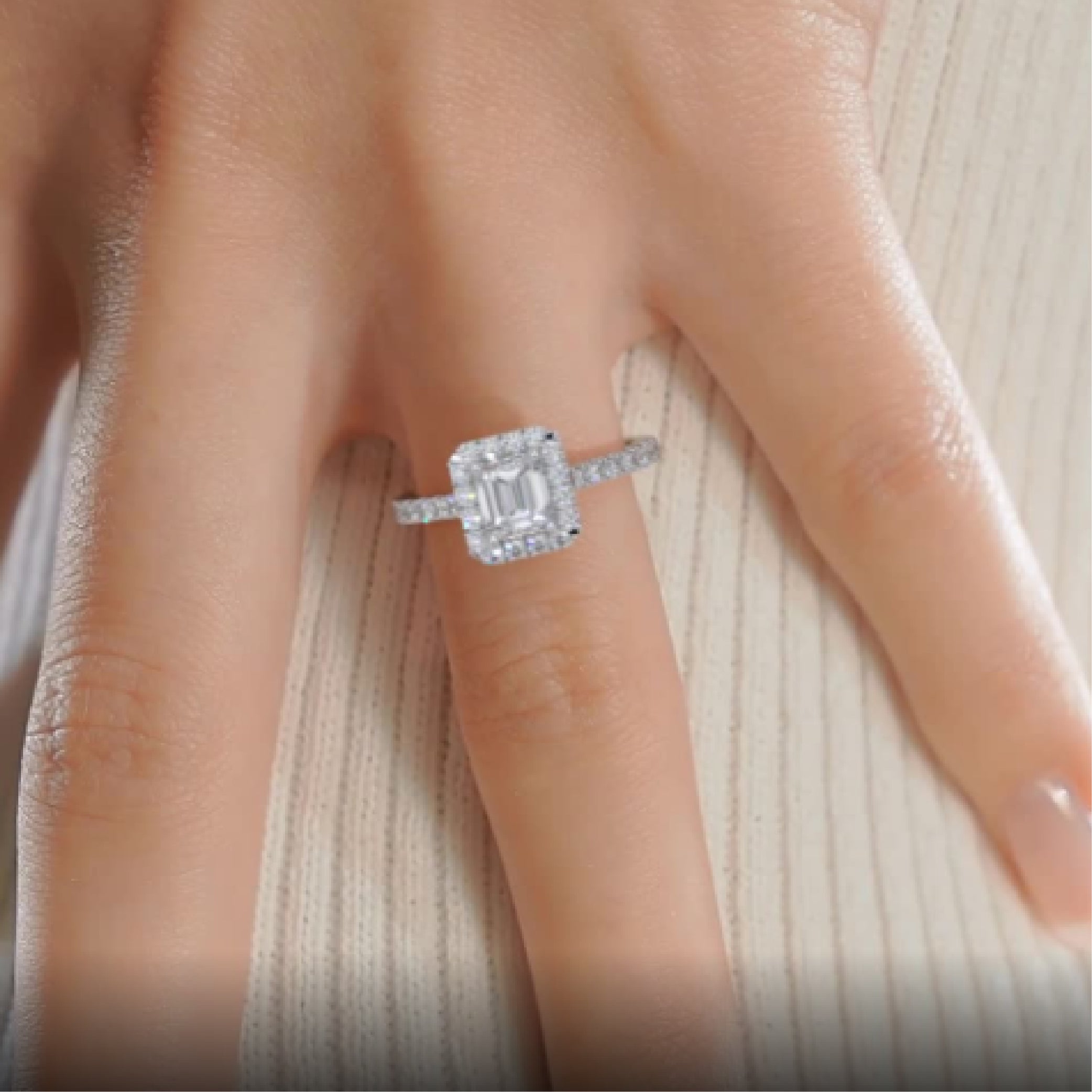 Zoey Diamond Engagement Ring -18K White Gold、mySite、hinf8tx79