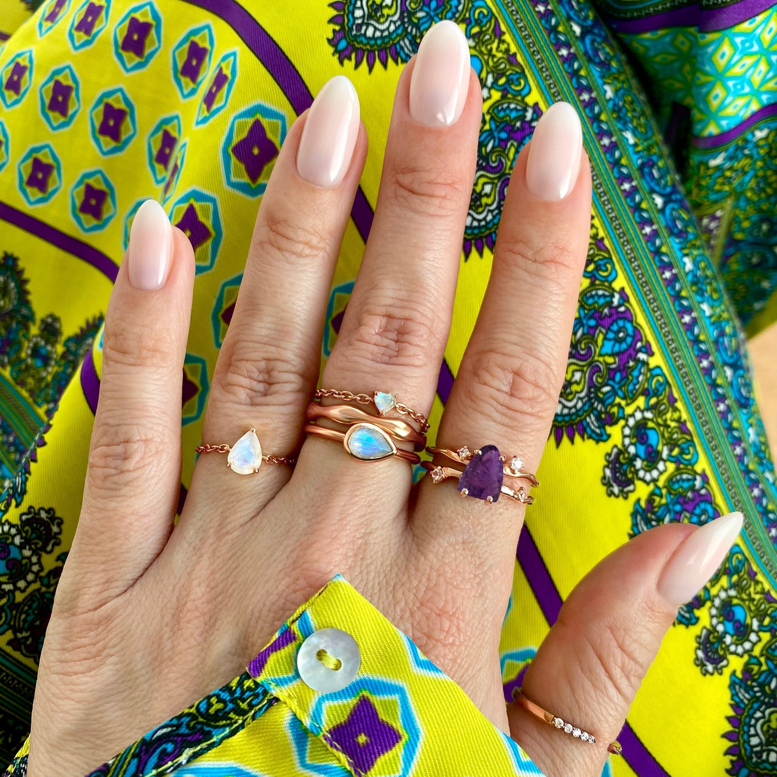 Raw Crystal Ring - Flow Amethyst、mySite、hinf8tx79