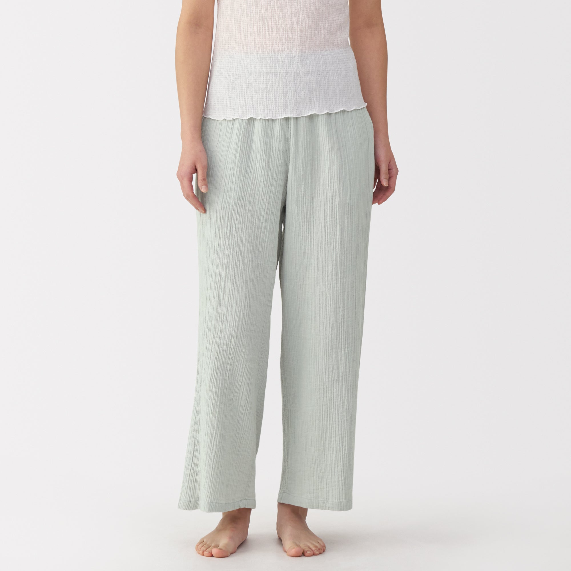  Women's Crepe Gauze Long Pants、mySite、sugarbowlscore