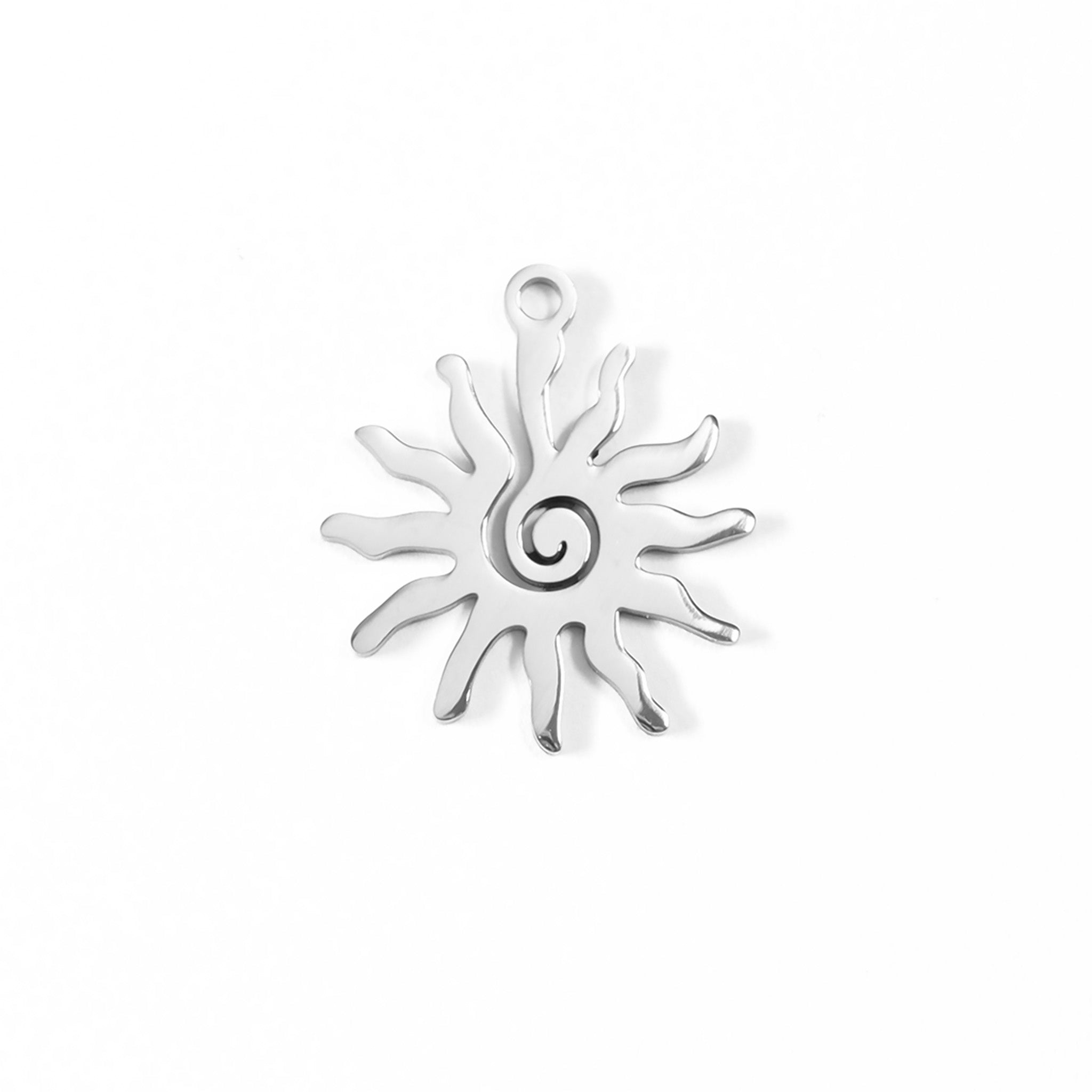 18K Gold PVD Stainless Steel Spiral Sun Charm / PDL0089、mySite、dreamappss