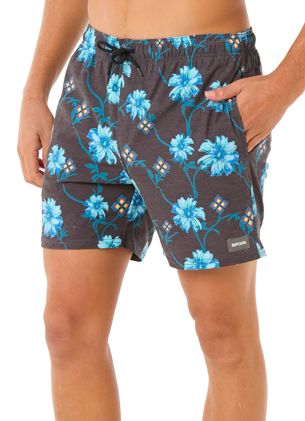 Rip Curl Men's 16 Surf Revival Floral Swim Trunks、mySite、noshort