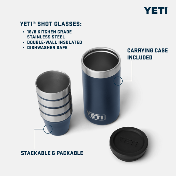YETI Shot Glasses with Carry Case、mySite、noshort