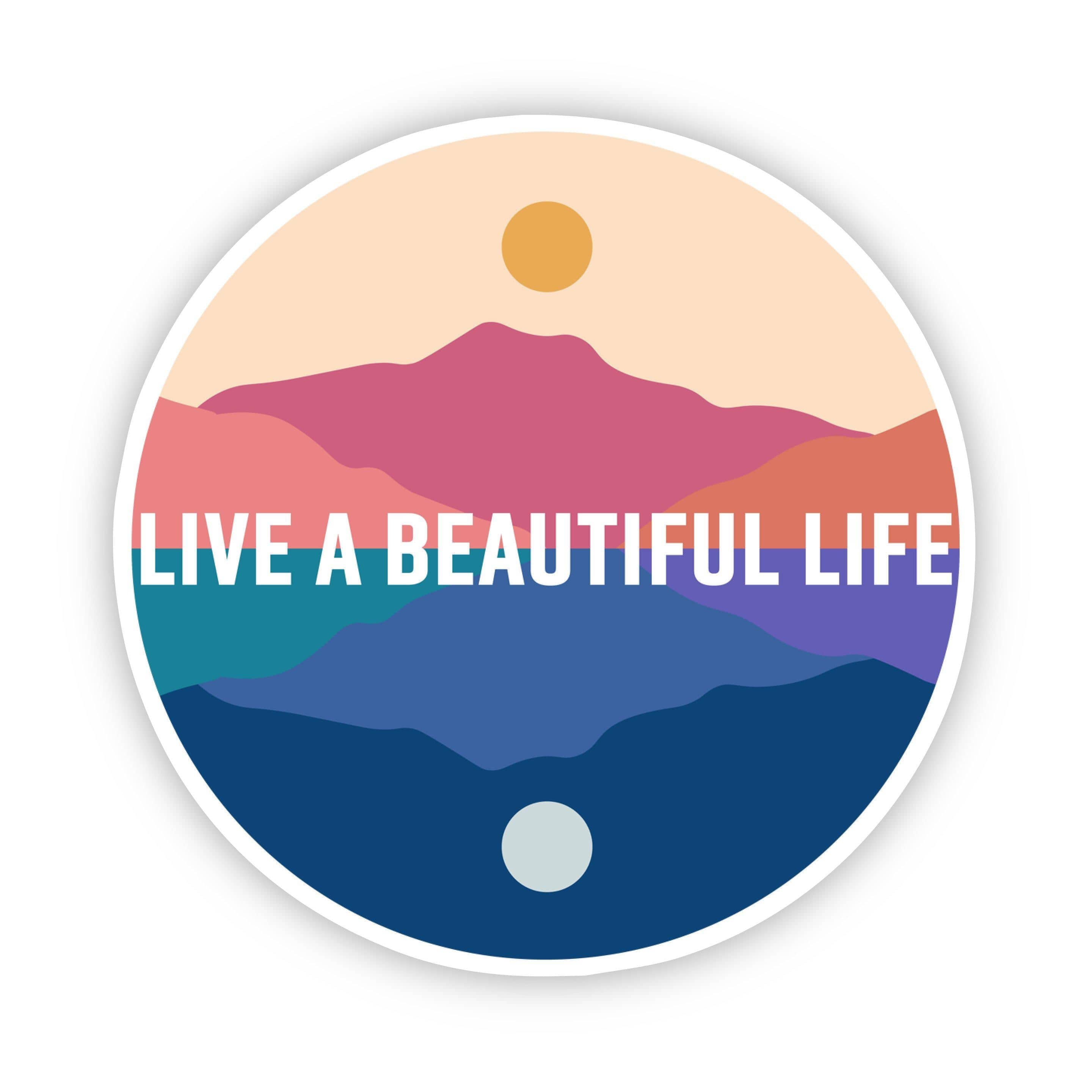  Live a Beautiful Life Scenery Sticker、mySite、elrpsem3k