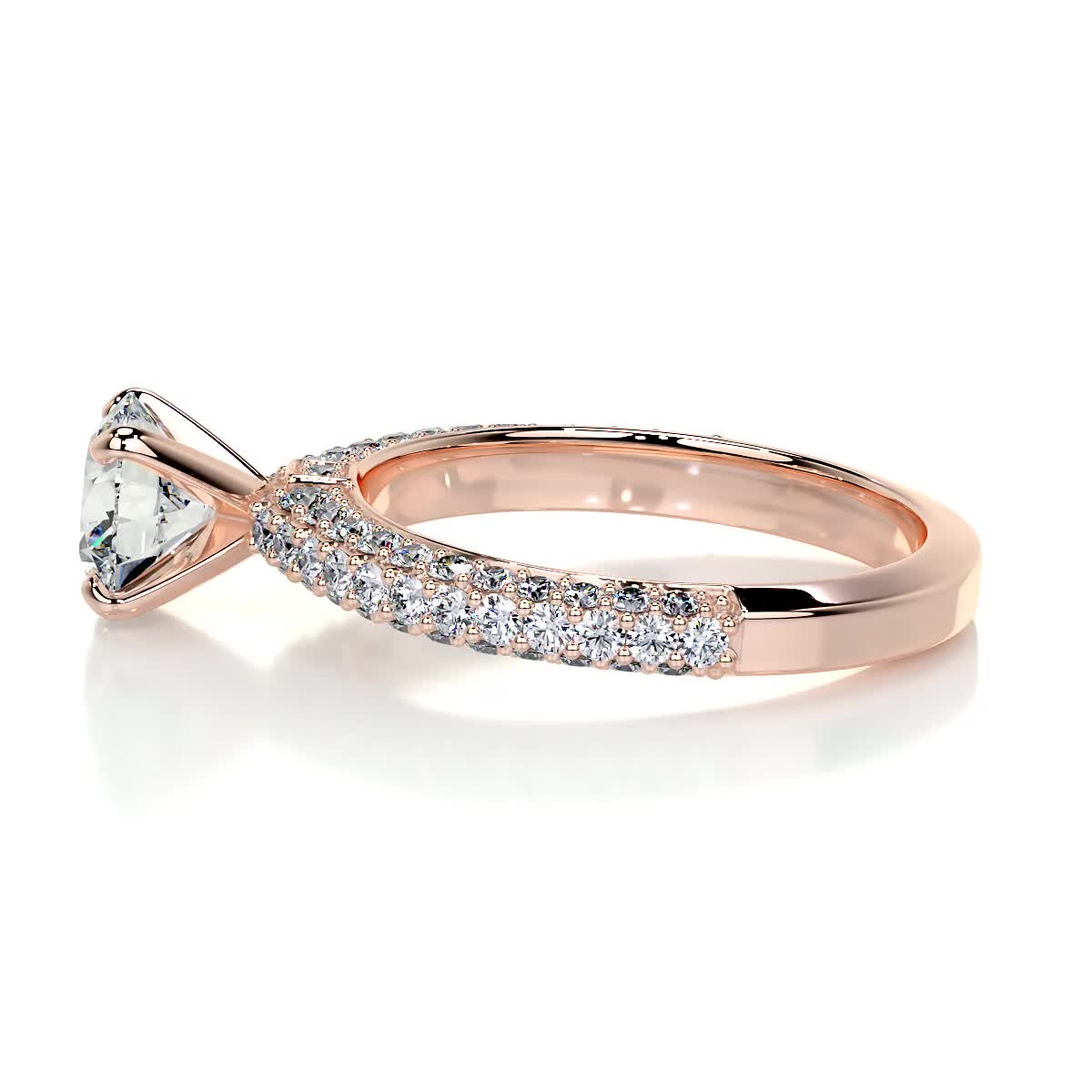 Lillian Diamond Engagement Ring -14K Rose Gold、mySite、hinf8tx79