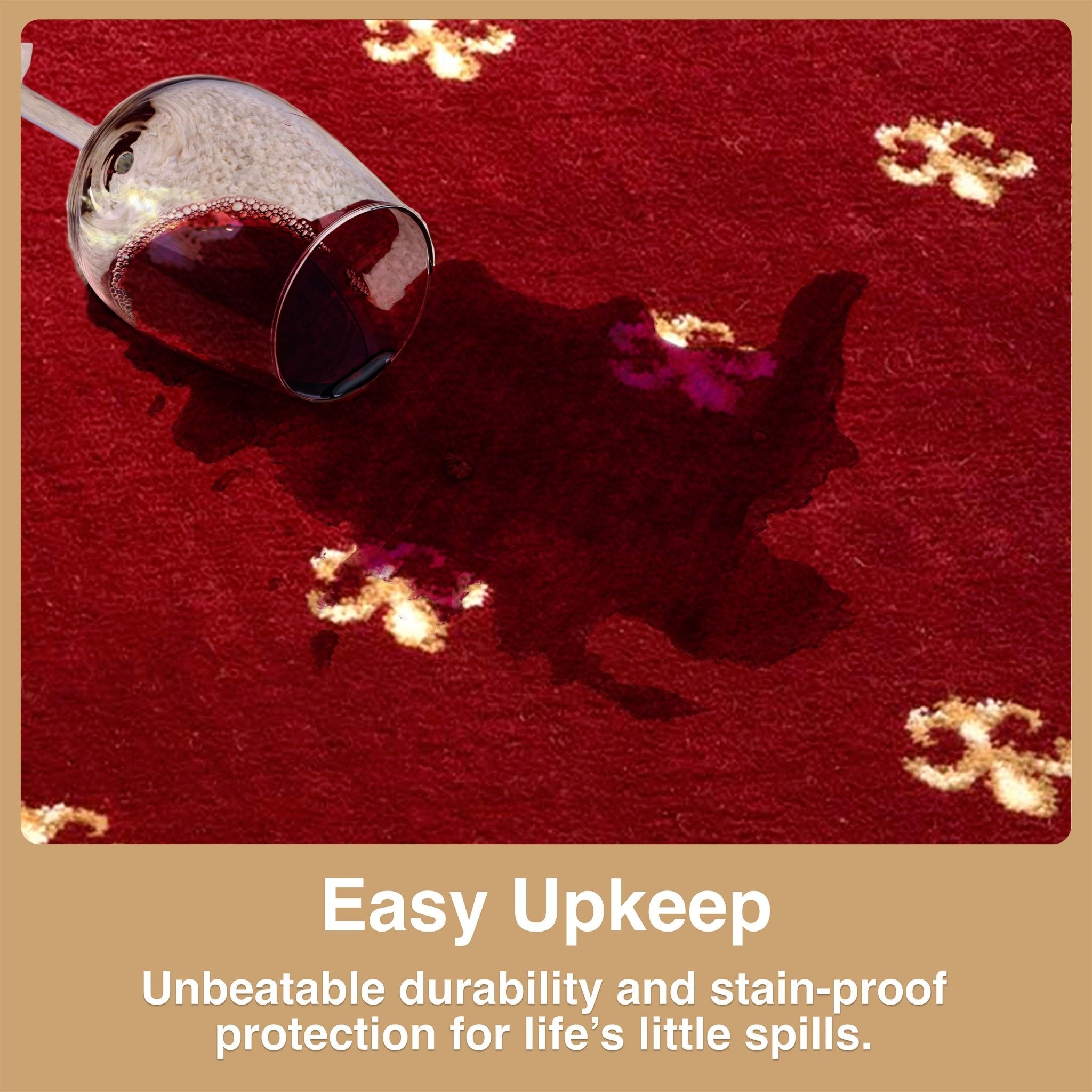 Fleur de Lis Elegance Easy to Clean Rug、mySite、gigharbornorthrealestate