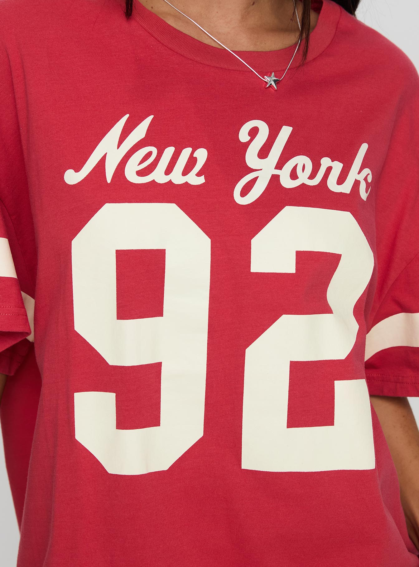 New York 95 Oversized Tee Red、mySite、solidvoid