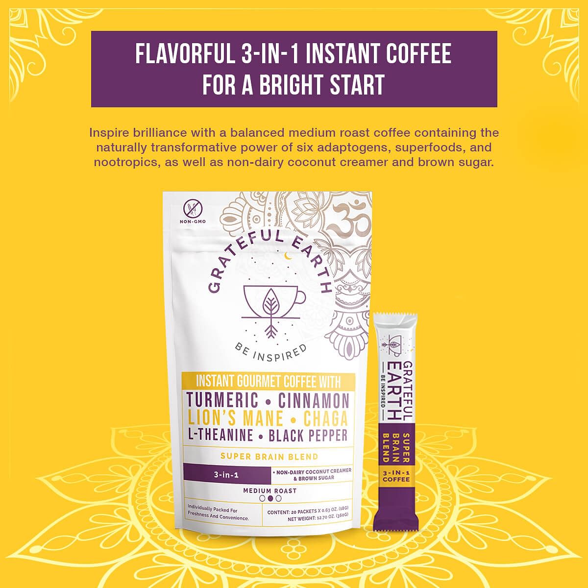 Medium Roast Mushroom Coffee | Super Brain Blend | 6 Nootropics、mySite、gigharbornorthrealestate