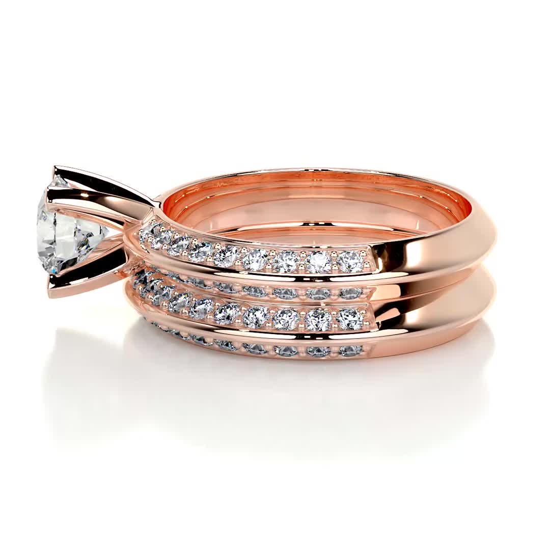 Eliana Lab Grown Diamond Bridal Set -14K Rose Gold、mySite、hinf8tx79