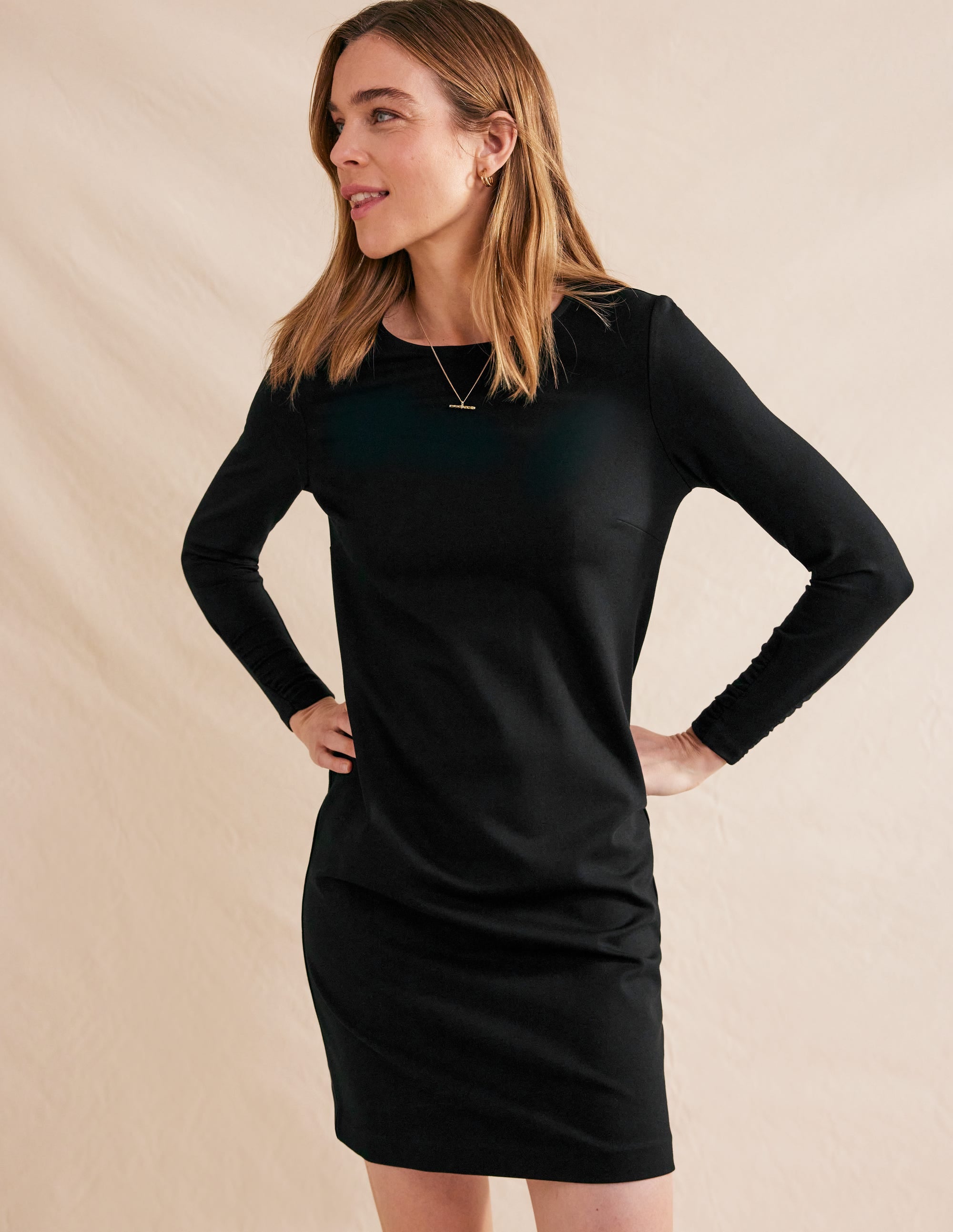  Statement Mini Jersey Dress-Black、mySite、ashleygrahame