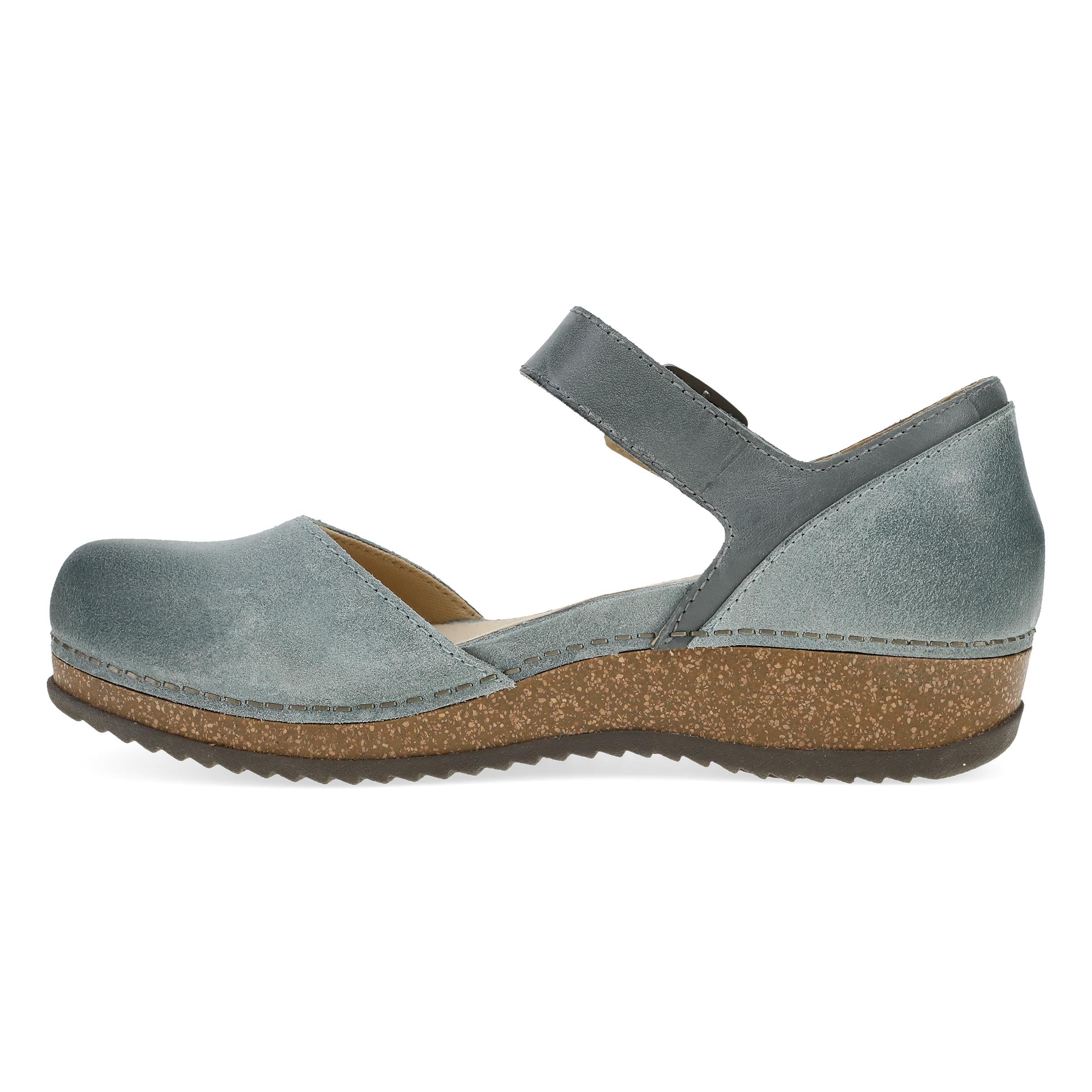  Dansko Women's Mae Mary Jane Clog - Denim Burnished Suede、mySite、preschool7hills