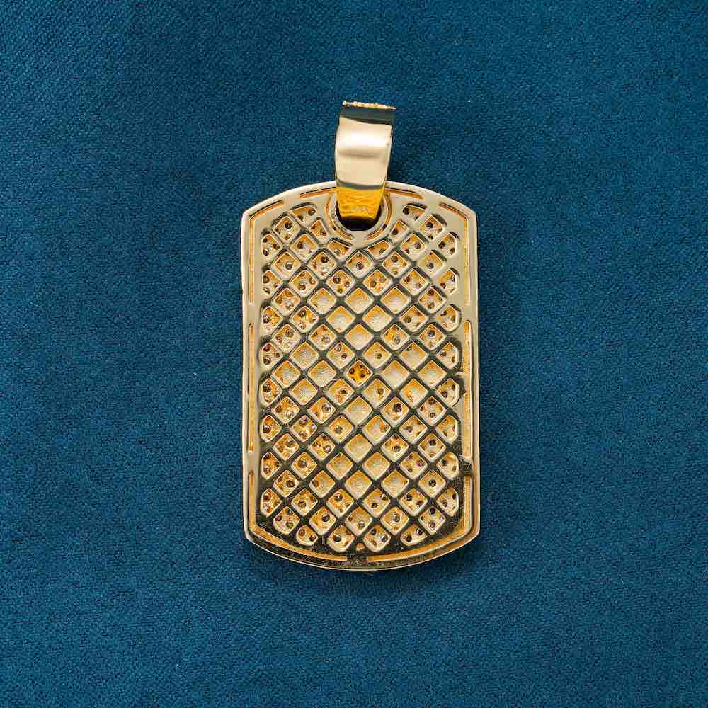 Moissanite Dog Tag Cross Pendant 14K Gold、mySite、hinf8tx79