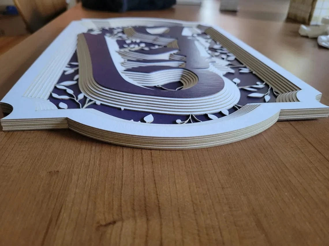 Moidim Prayer Multi-Layered Paper Wall Art by Sketch Blue Studio、mySite、topwebapps