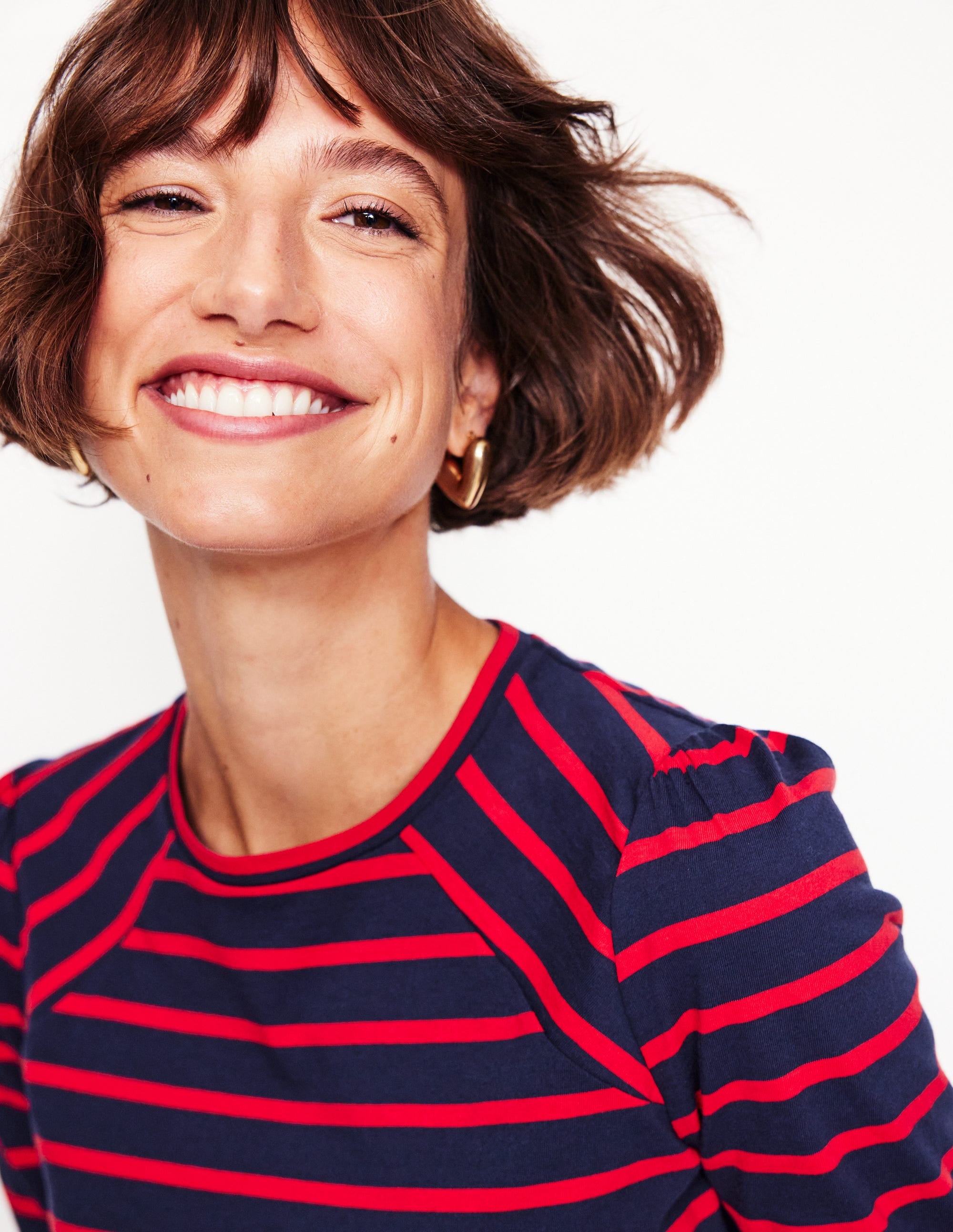  Arabella Stripe Jersey Top-Navy, Red Stripe、mySite、ashleygrahame