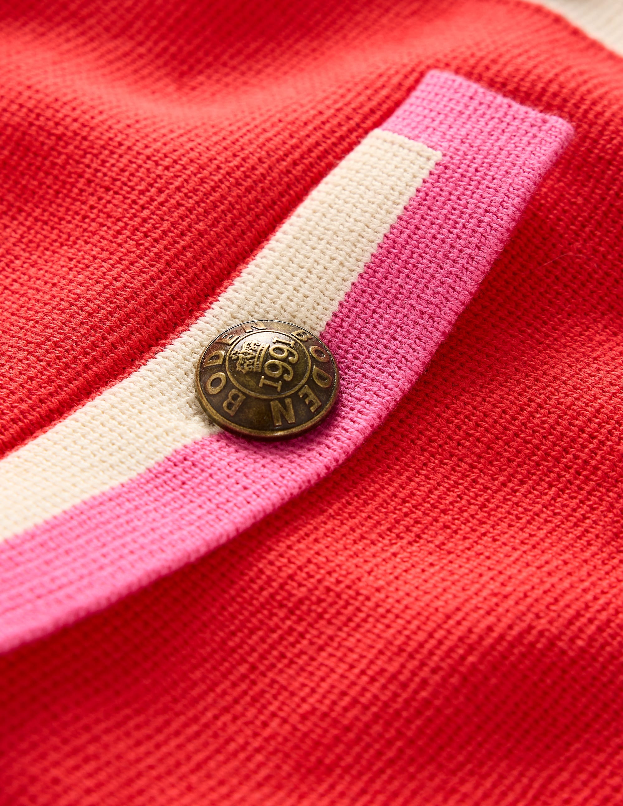  Holly Collared Knitted Jacket-Strawberry Tart Red、mySite、ashleygrahame