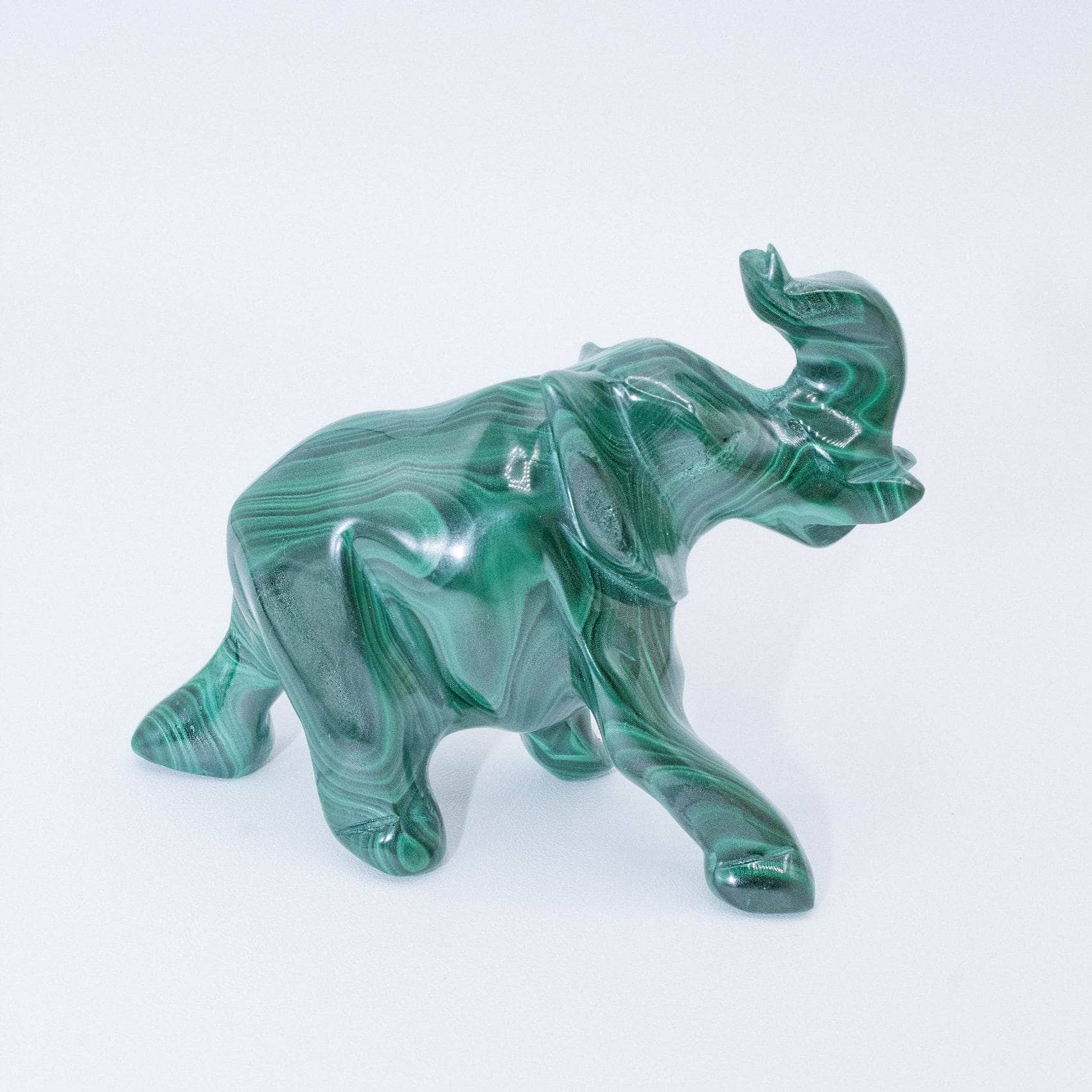 Genuine Malachite Elephants - Hand Carved - 1 of a Kind、mySite、hinf8tx79