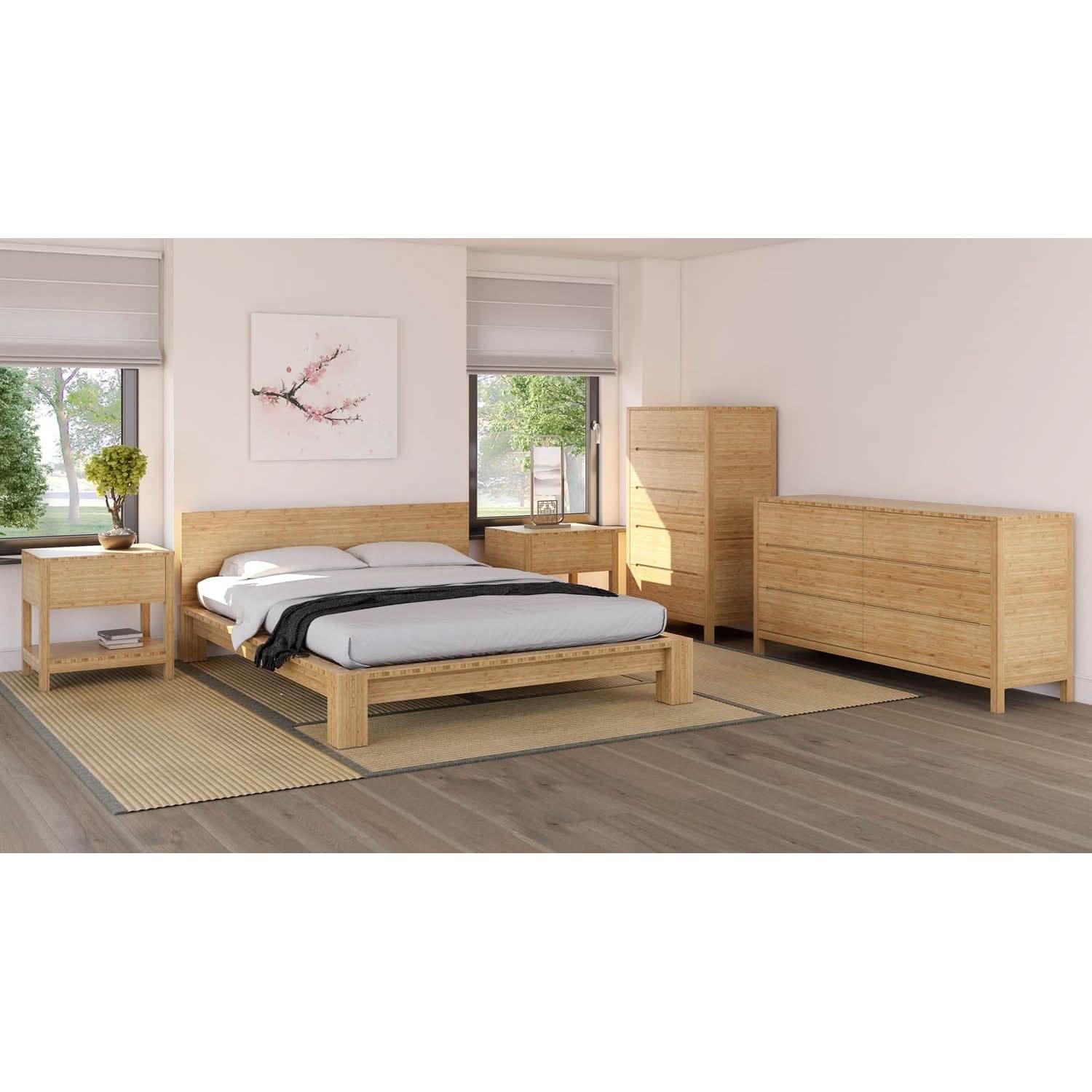 Kimara Tatami Platform Bed with Mats、mySite、neckold