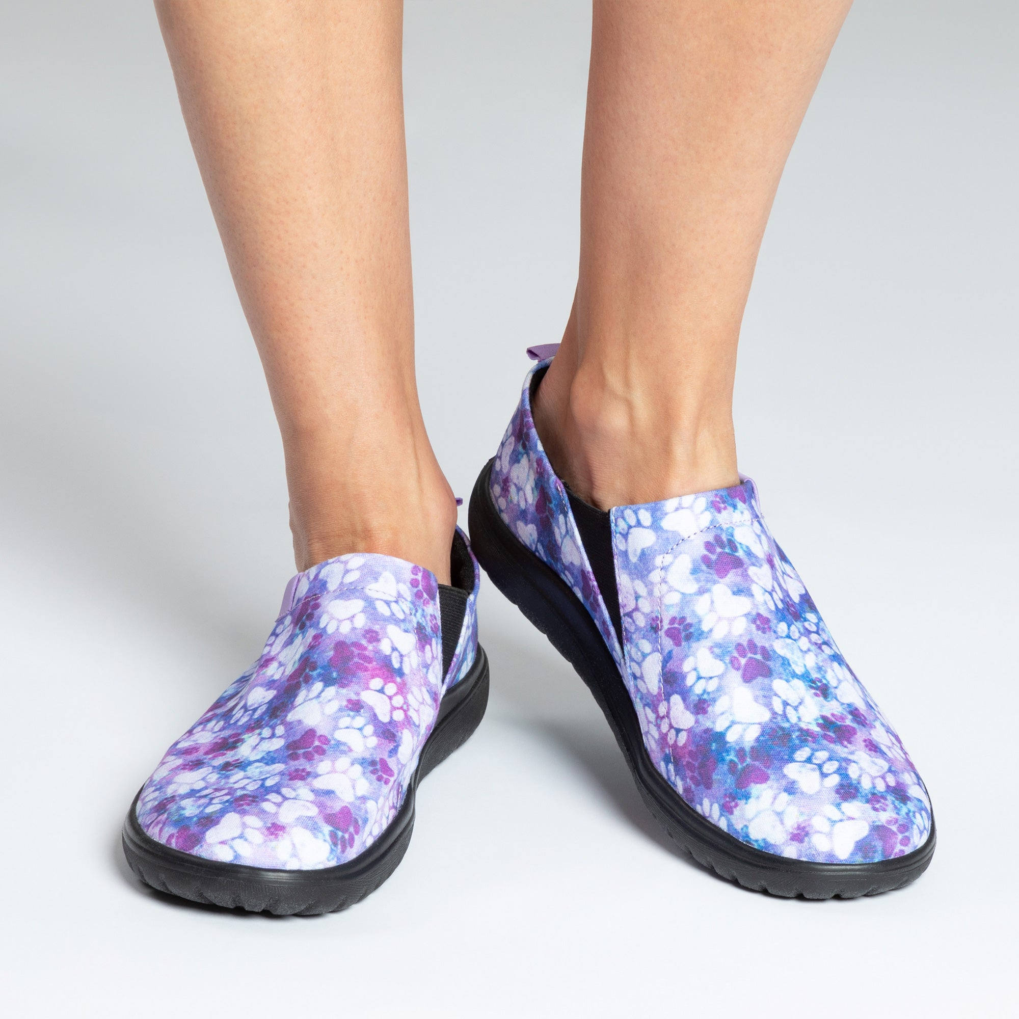 Lightweight Comfort Paw Print Slip-On Shoes、mySite、camillekostekn