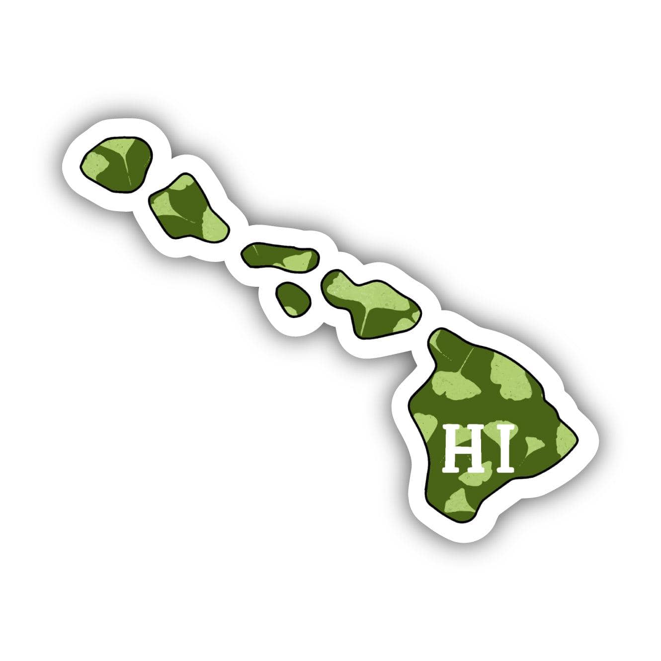  Hawaii Green Nature Sticker、mySite、elrpsem3k