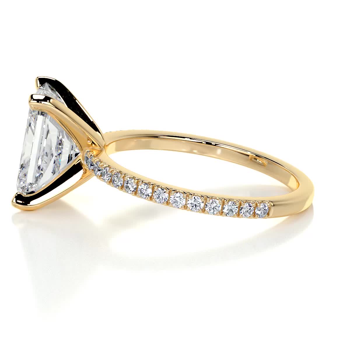 Audrey Diamond Engagement Ring -18K Yellow Gold、mySite、hinf8tx79