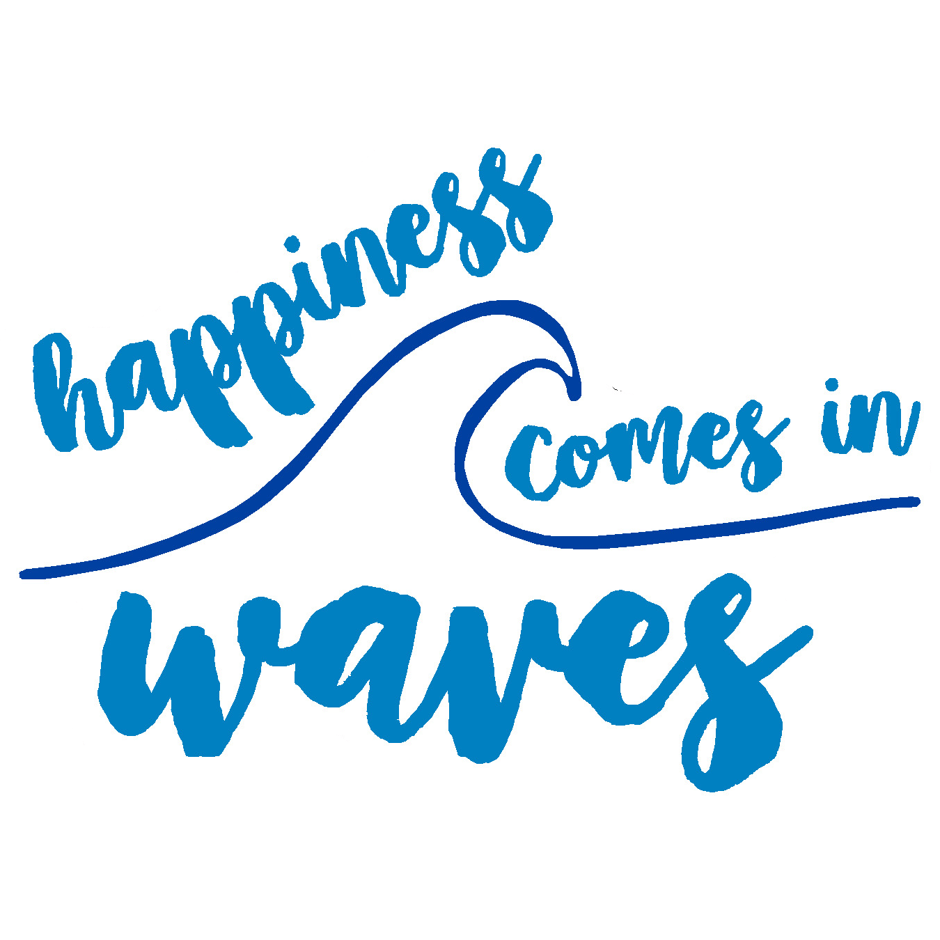  Happiness Waves Vinyl Sticker Decal、mySite、ghnorth