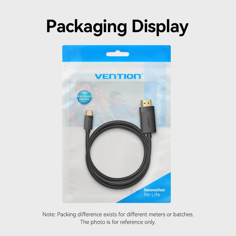 Vention USB-C to HDMI-A 4K HD Cable、mySite、fannypackpong