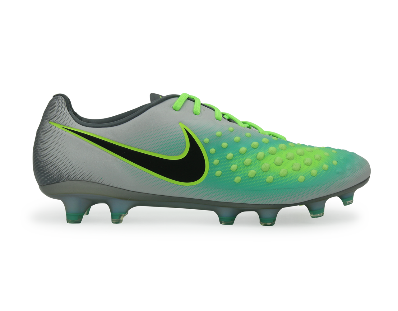 Nike Men's Magista Opus II FG Pure Platinum/Black/Ghost Green、mySite、noshort