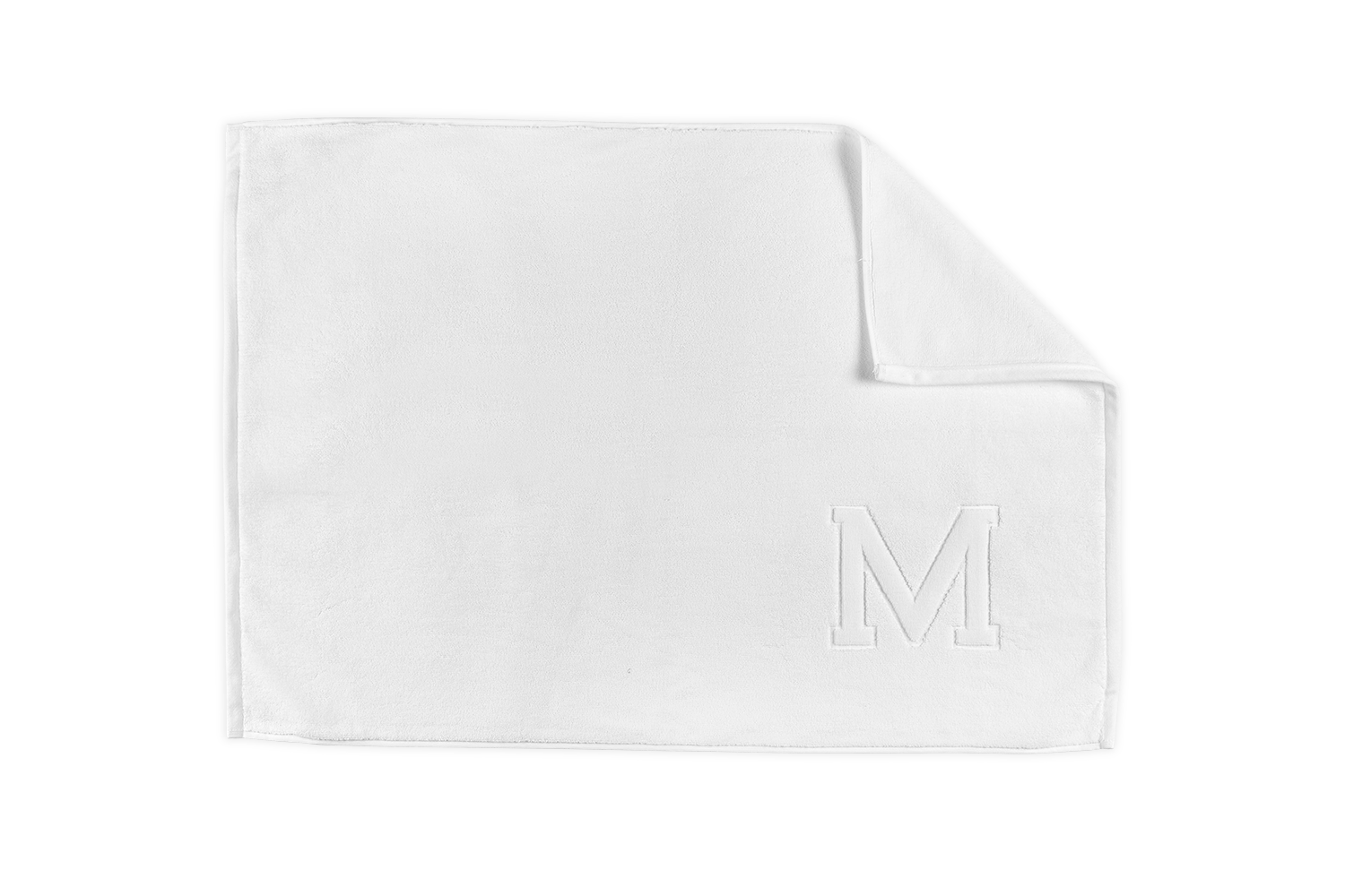  Matouk Auberge Monogrammed Bath Mat、mySite、elrpsem3k