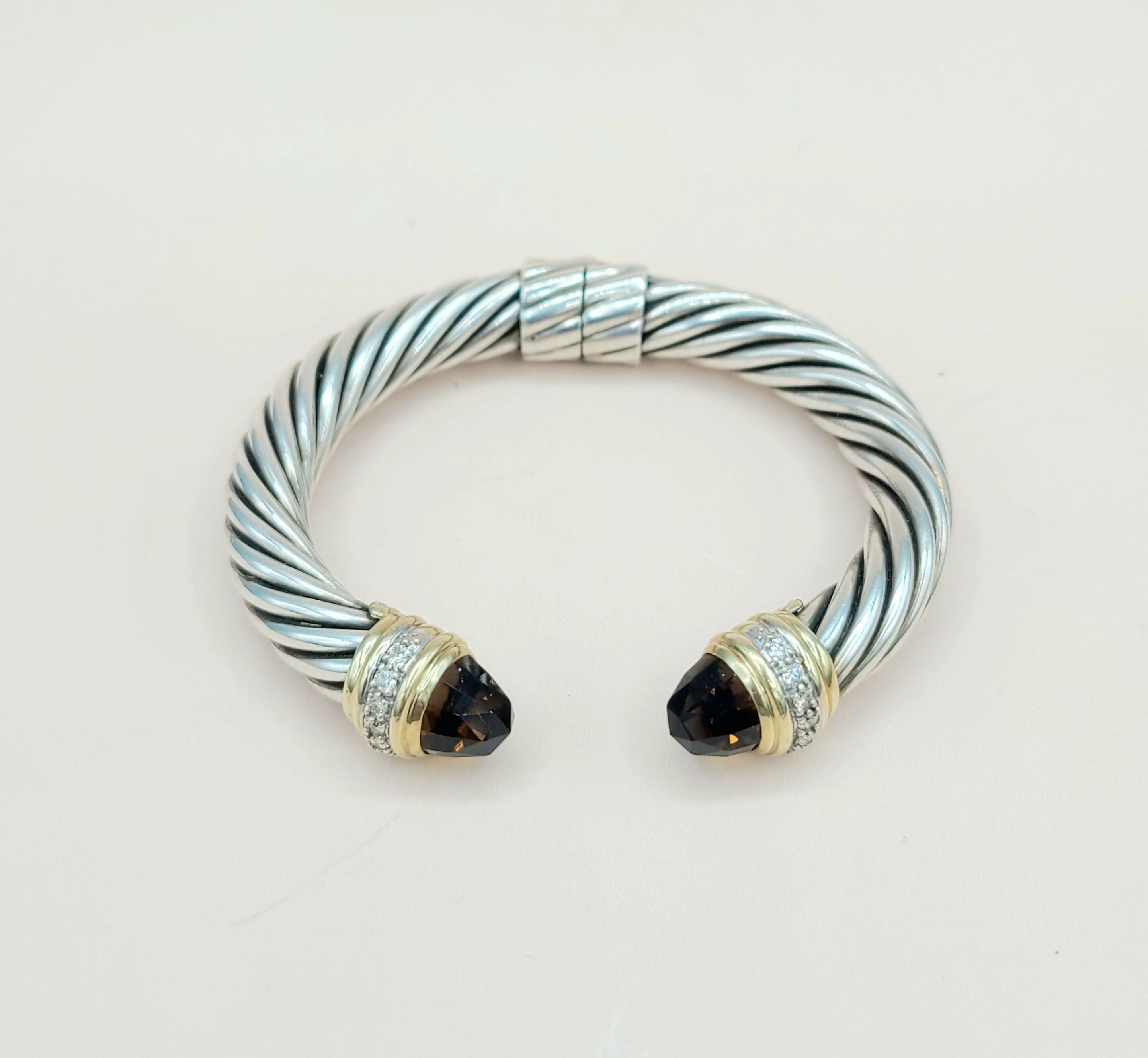 David Yurman Bracelet 10mm Smoky Quartz & Diamonds Gold、mySite、hinf8tx79