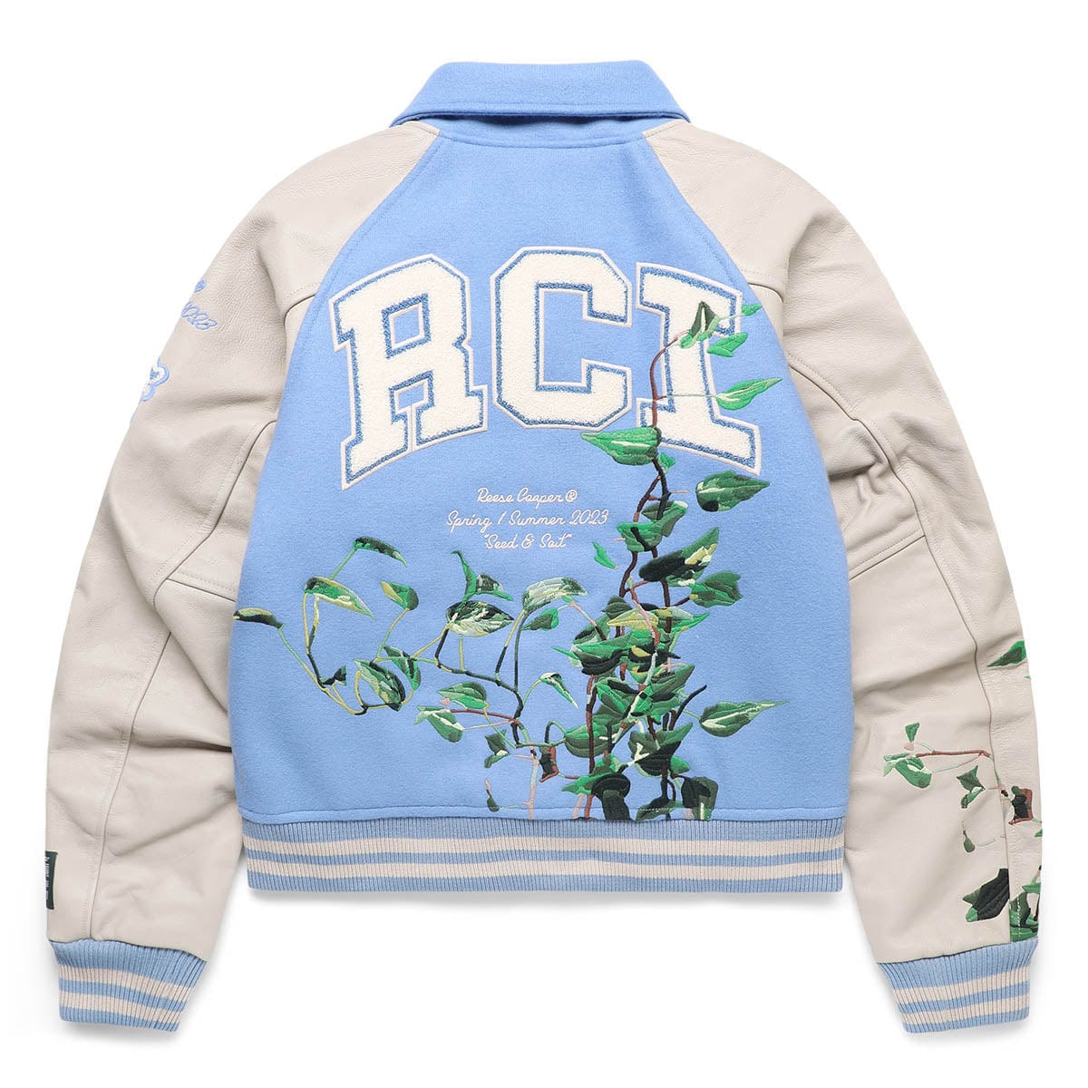 EMBROIDERED VINES VARSITY JACKET、mySite、zt4zffjzw