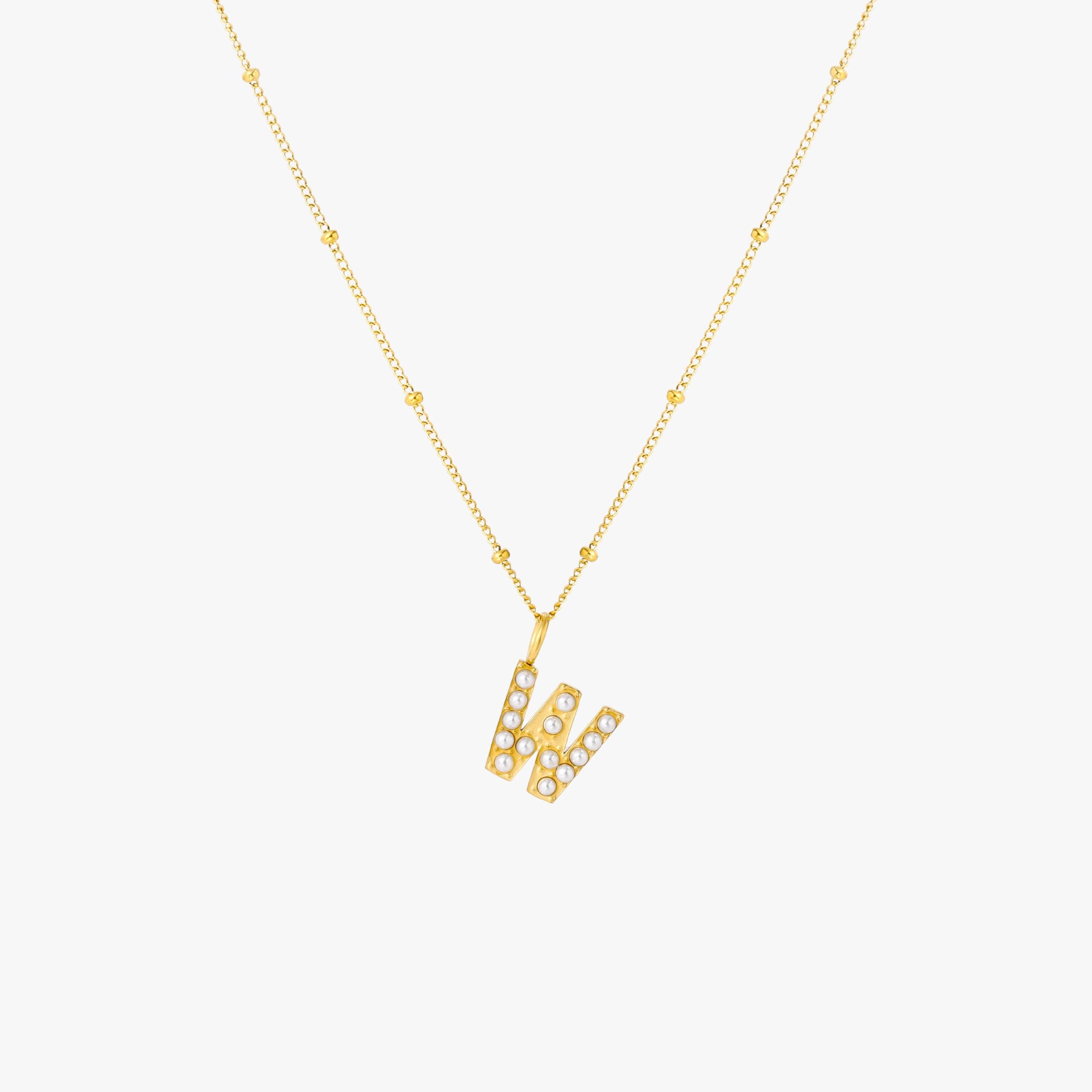 Pearl Initial Necklace、mySite、hinf8tx79