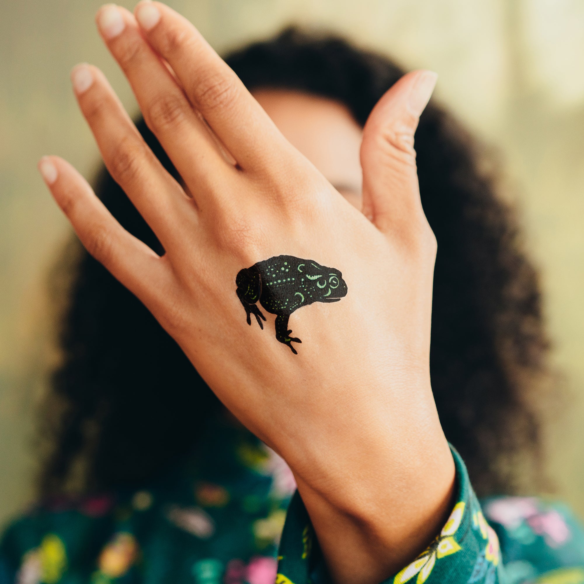  Speckled Foil Frog Metallic Tattly Temporary Tattoos、mySite、ghnorth
