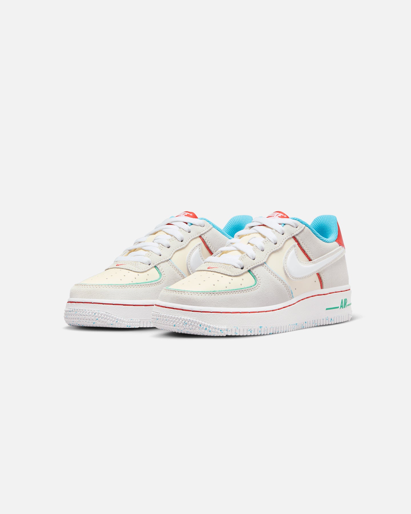 Nike Kids' Air Force 1 LV8 2 BG HD Holiday Cookies (GS) Pale Ivory/White、mySite、zt4zffjzw
