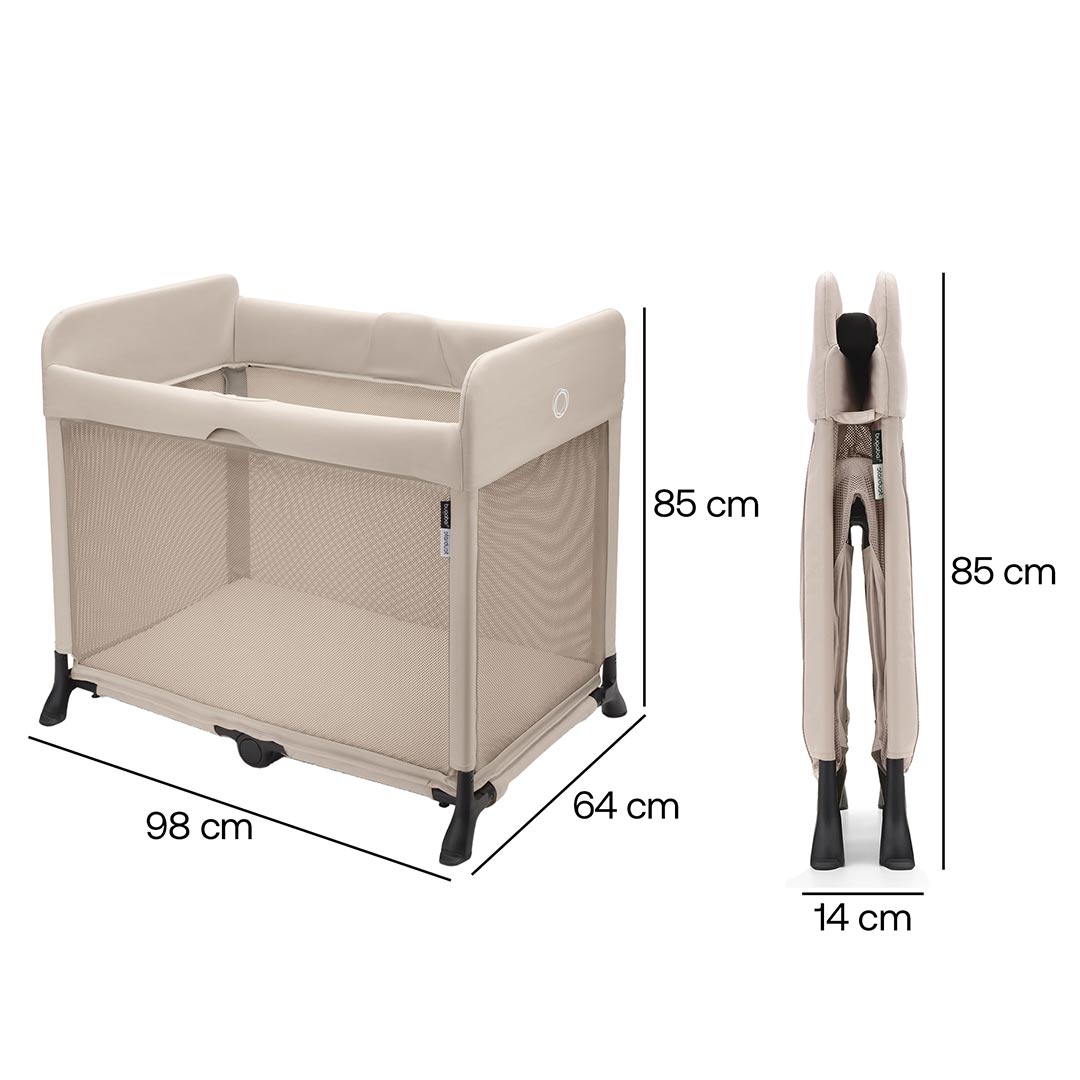  Bugaboo Stardust Travel Cot - Desert Taupe、mySite、merchandisen