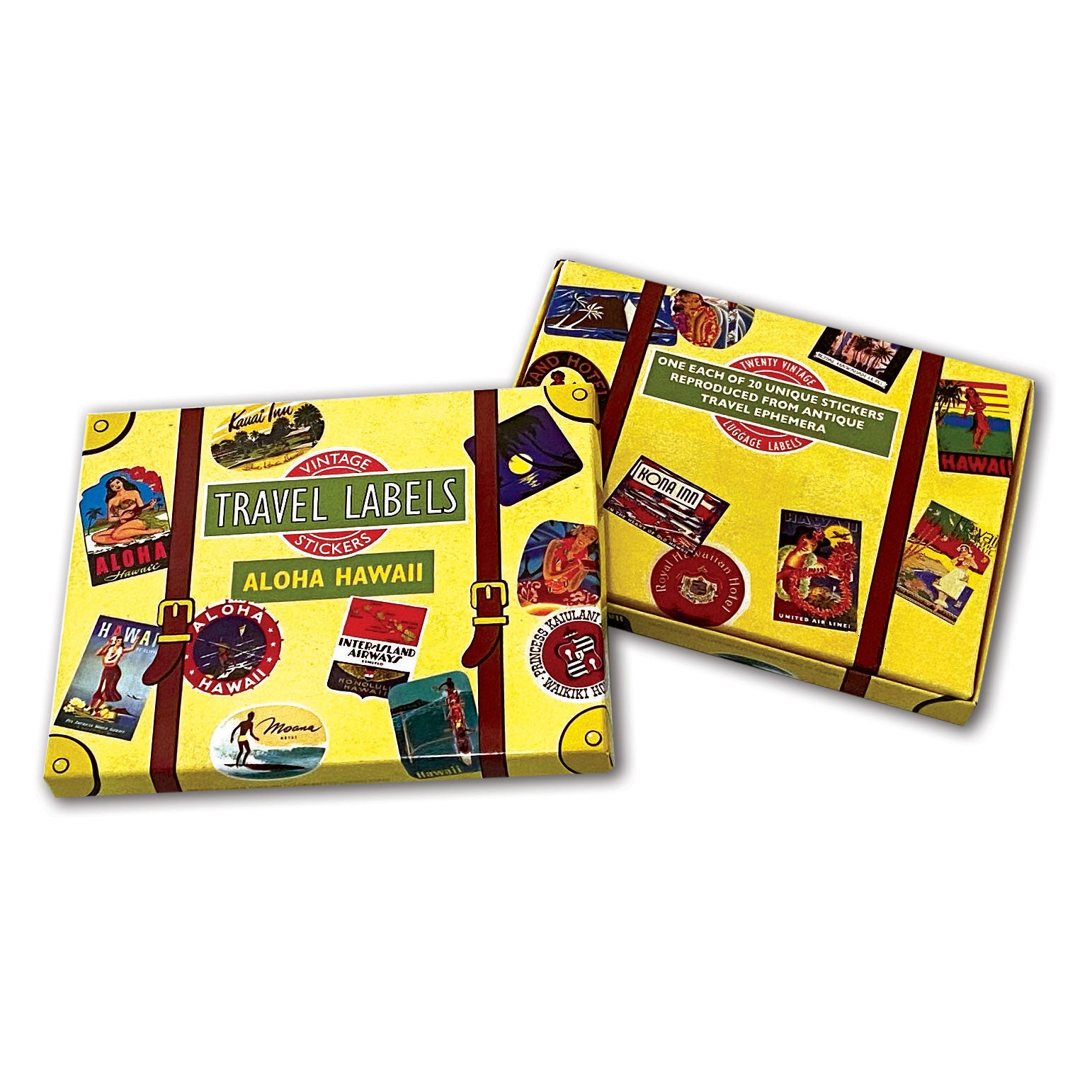  Aloha Hawaii Vintage Luggage Label Stickers、mySite、ghnorth