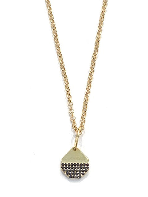 Erin Steele Jewelry Diamond Charm Necklace, Available in 2 colors、mySite、noshort