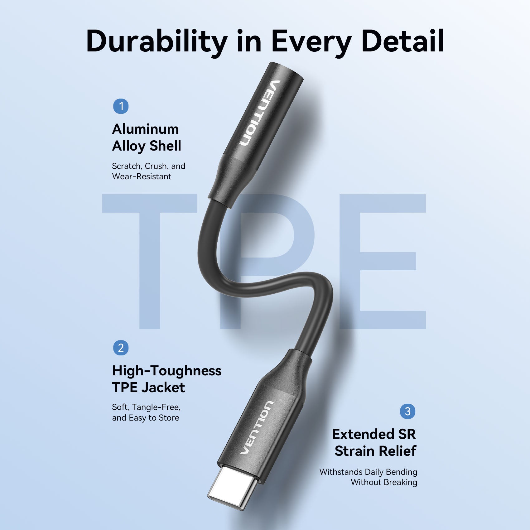 Vention USB-C Male to 3.5mm Female Audio Adapter、mySite、fannypackpong