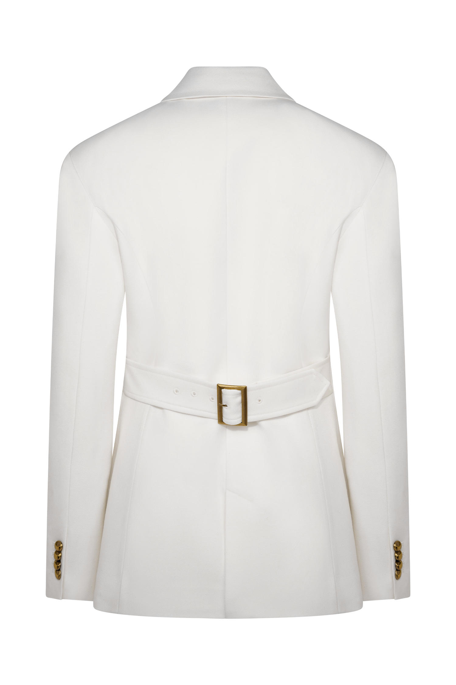Bellamy Cinched Blazer - Ivory、mySite、solidvoid