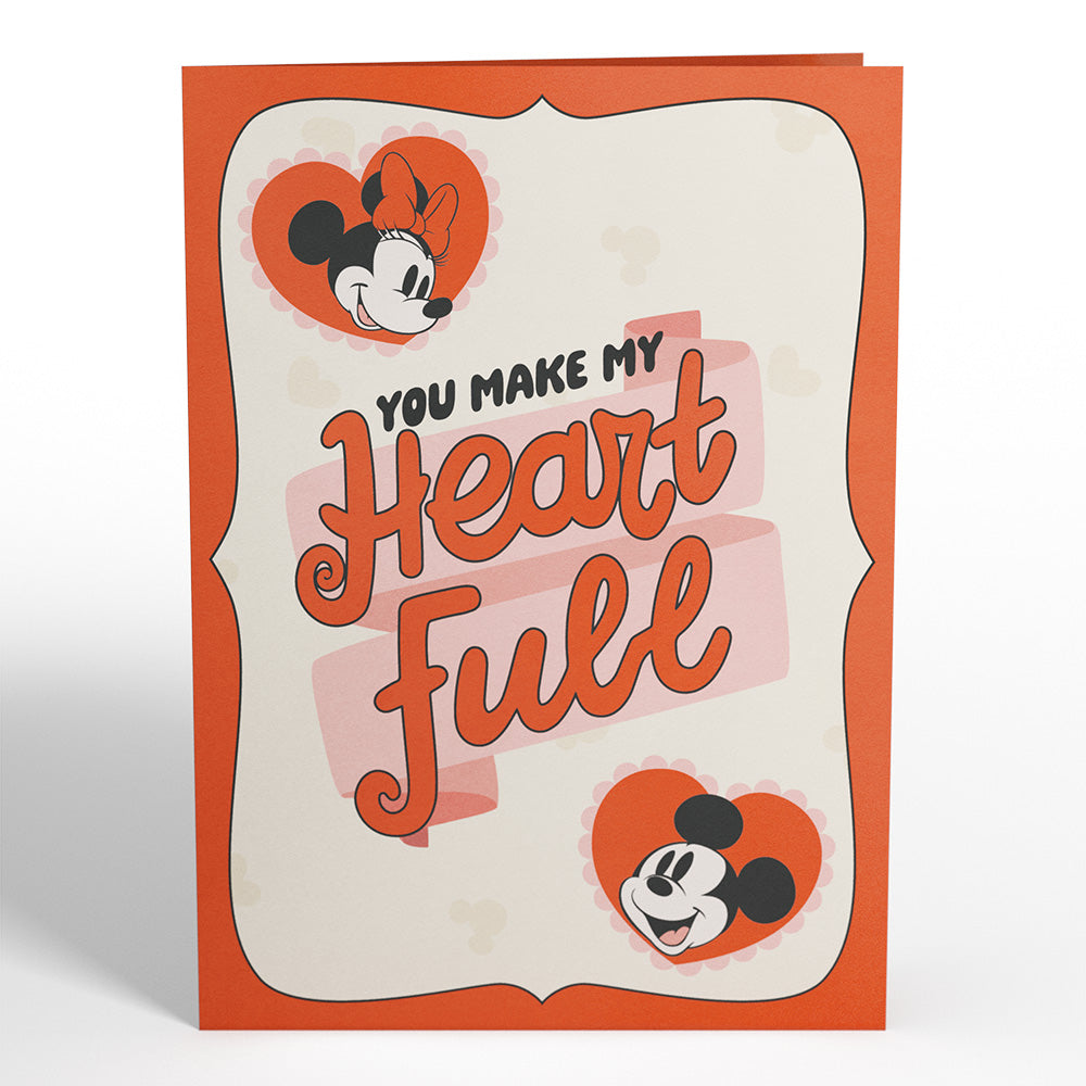 Disney’s Mickey & Minnie You Make My Heart Full Pop-Up Card、mySite、solidvoid