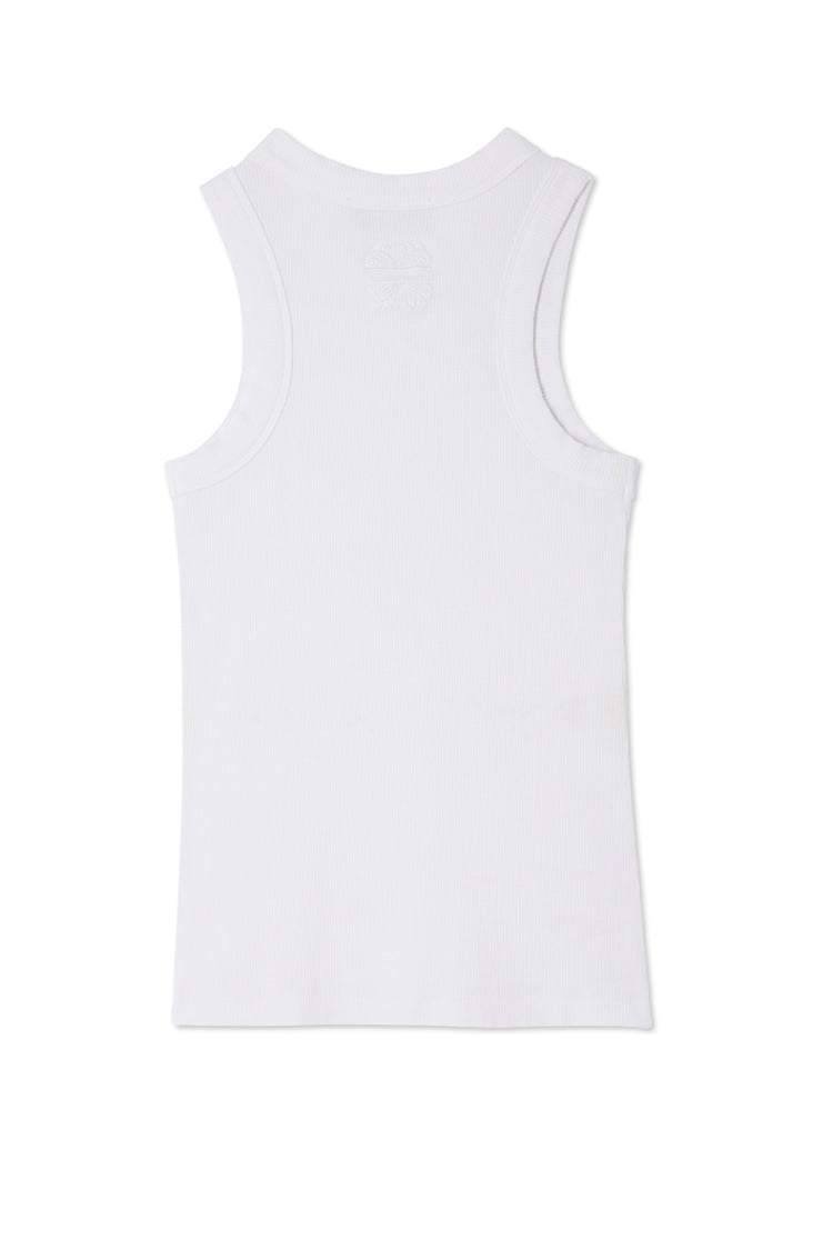 White Ribbed Tank、mySite、solidvoid