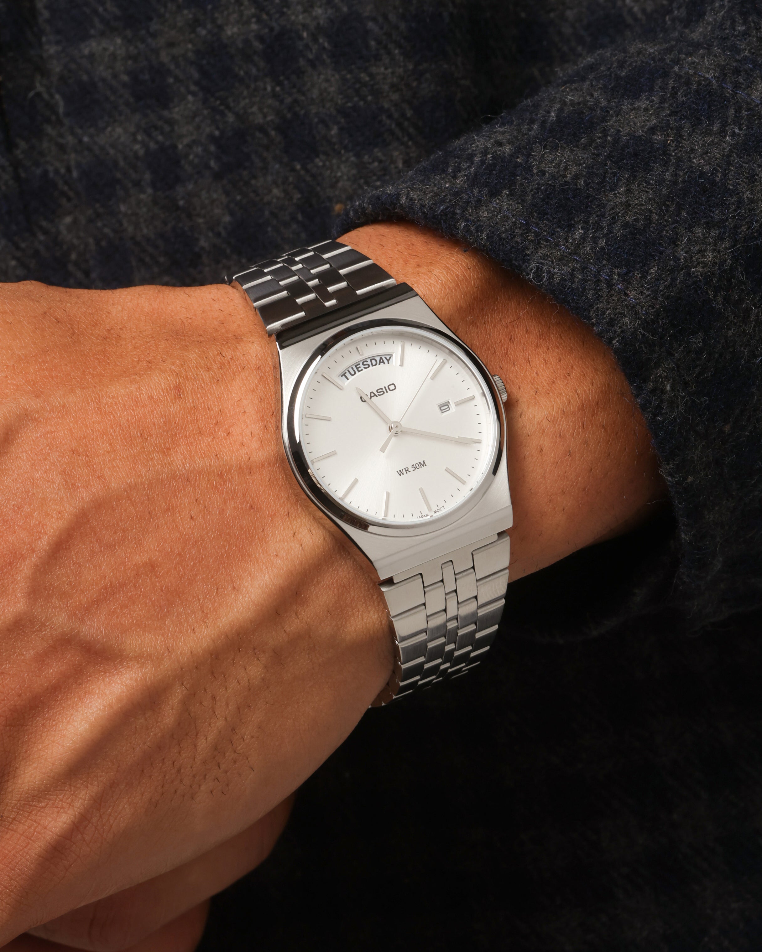 Casio MTP-B146D-7AVDF Watch Silver、mySite、zt4zffjzw