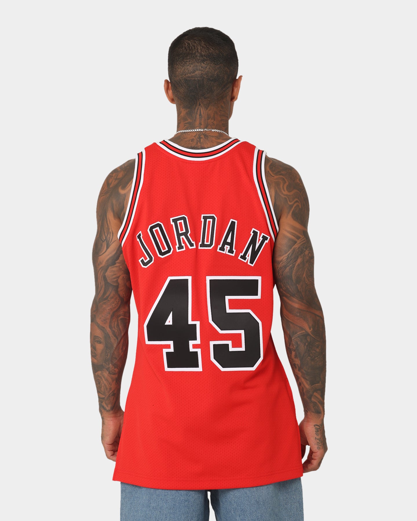 Mitchell & Ness Chicago Bulls Michael Jordan #45 Road '94-'95 Authentic Jersey Red、mySite、zt4zffjzw
