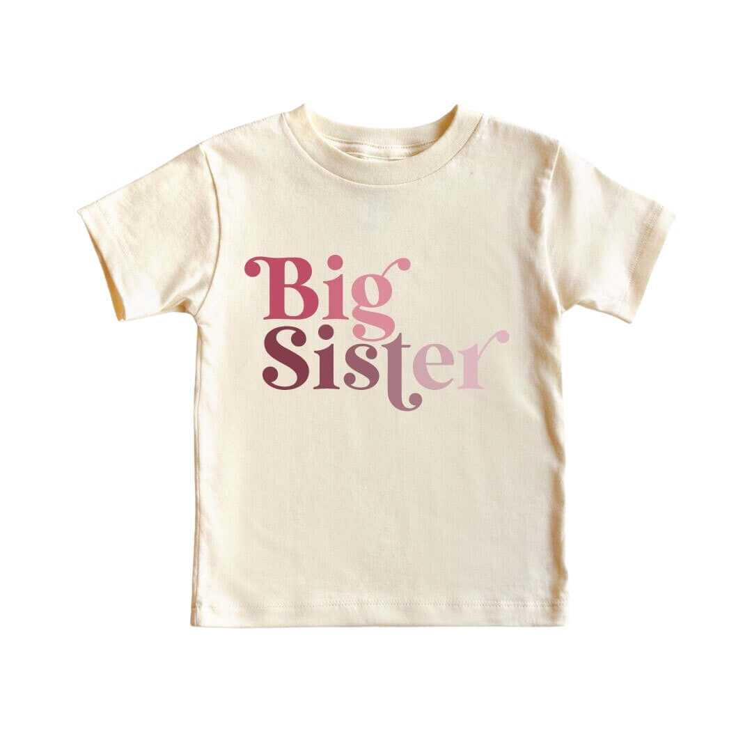  Big Sister Pinks Graphic Tee | Natural、mySite、layawaytickets