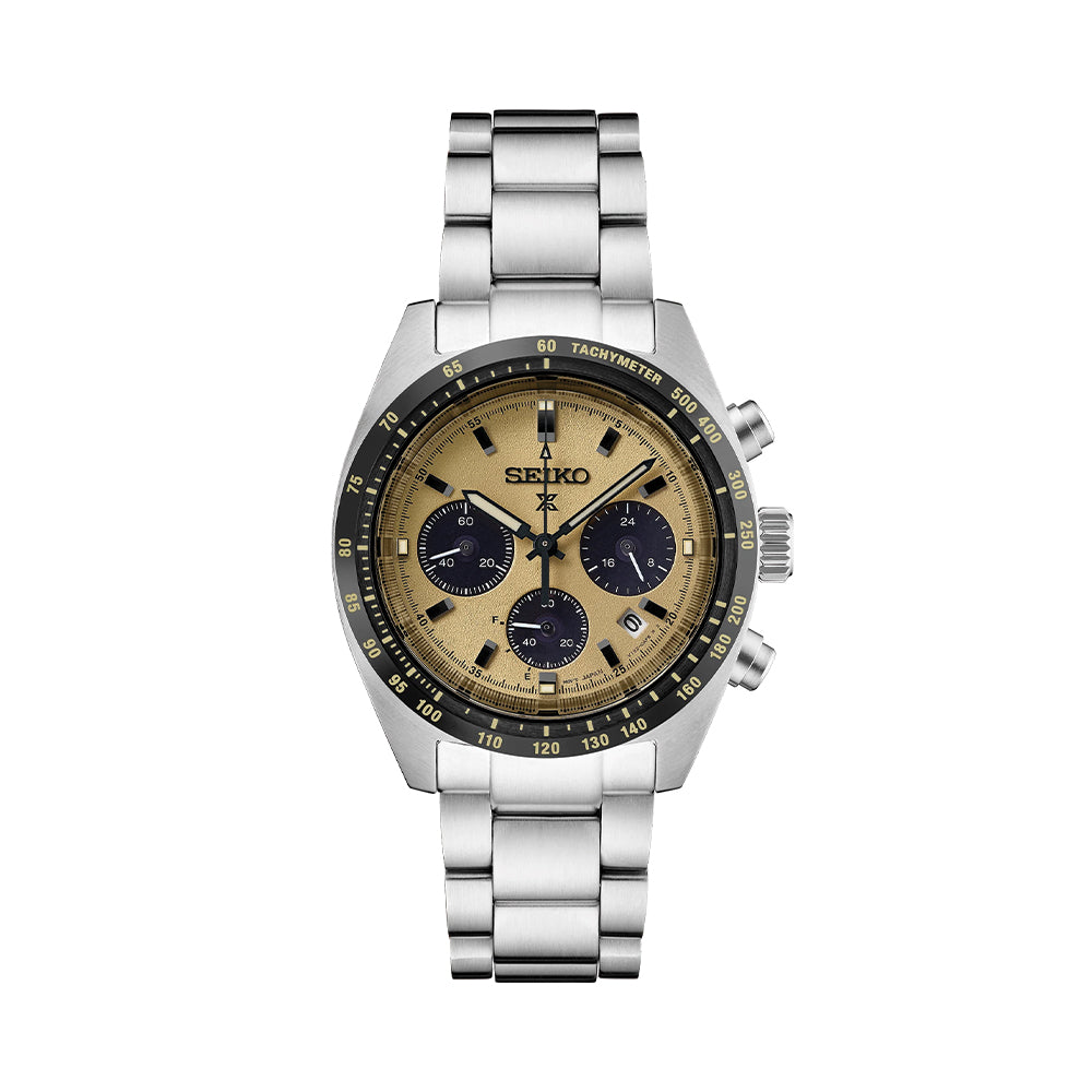  SSC817 Speedtimer Solar Chronograph 39mm - Yellow on Bracelet