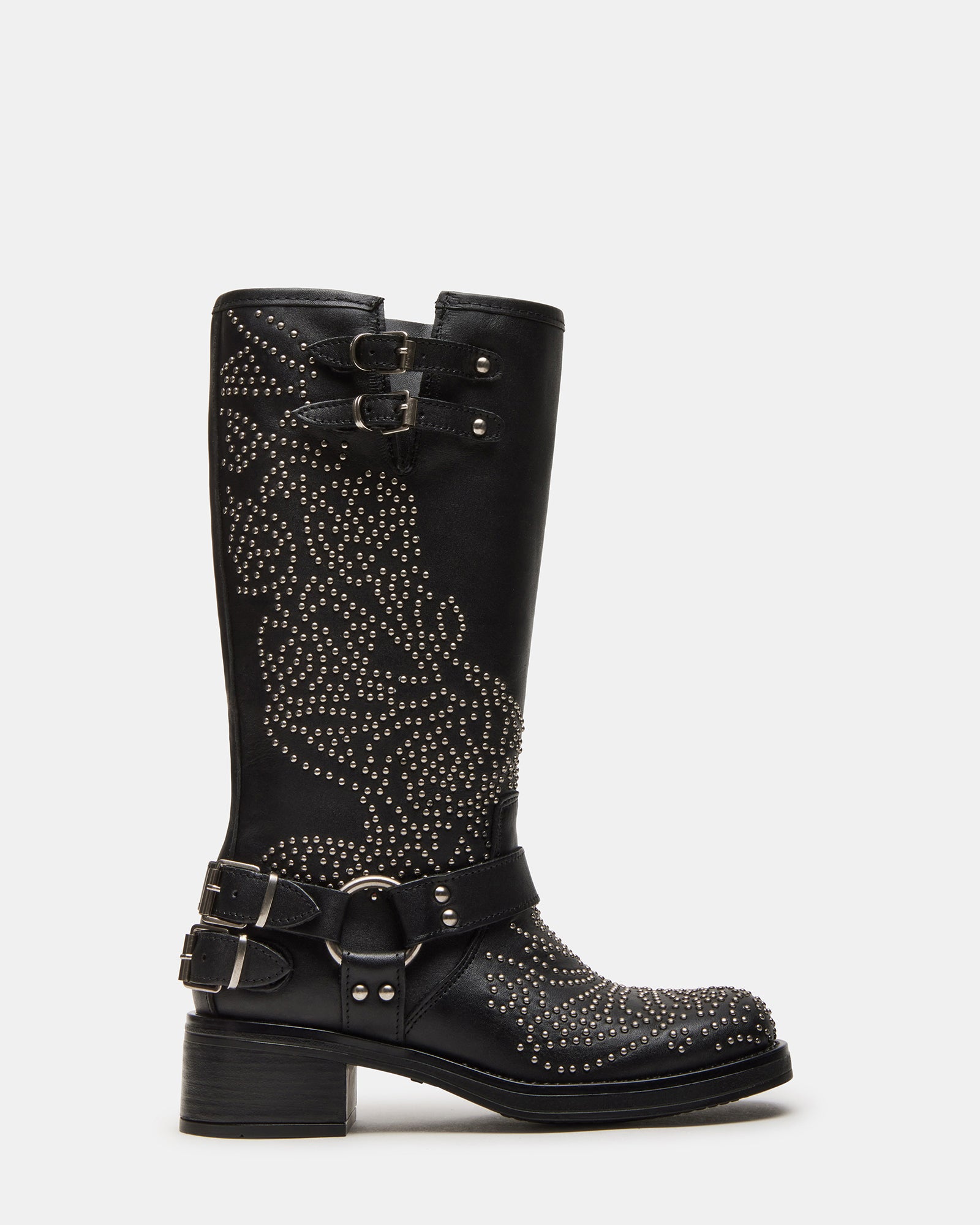 ASTOR BLACK LEATHER STUDS、mySite、gtrtttuynbv