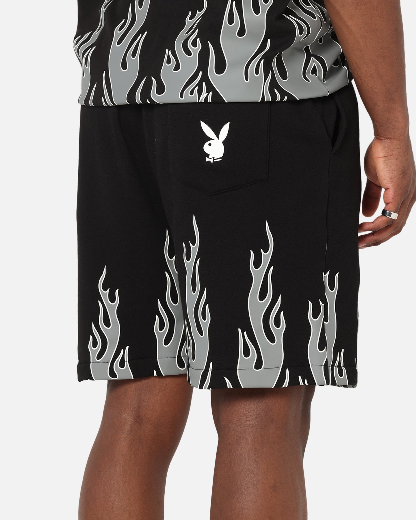 Playboy Gothic Flames Shorts Black、mySite、zt4zffjzw