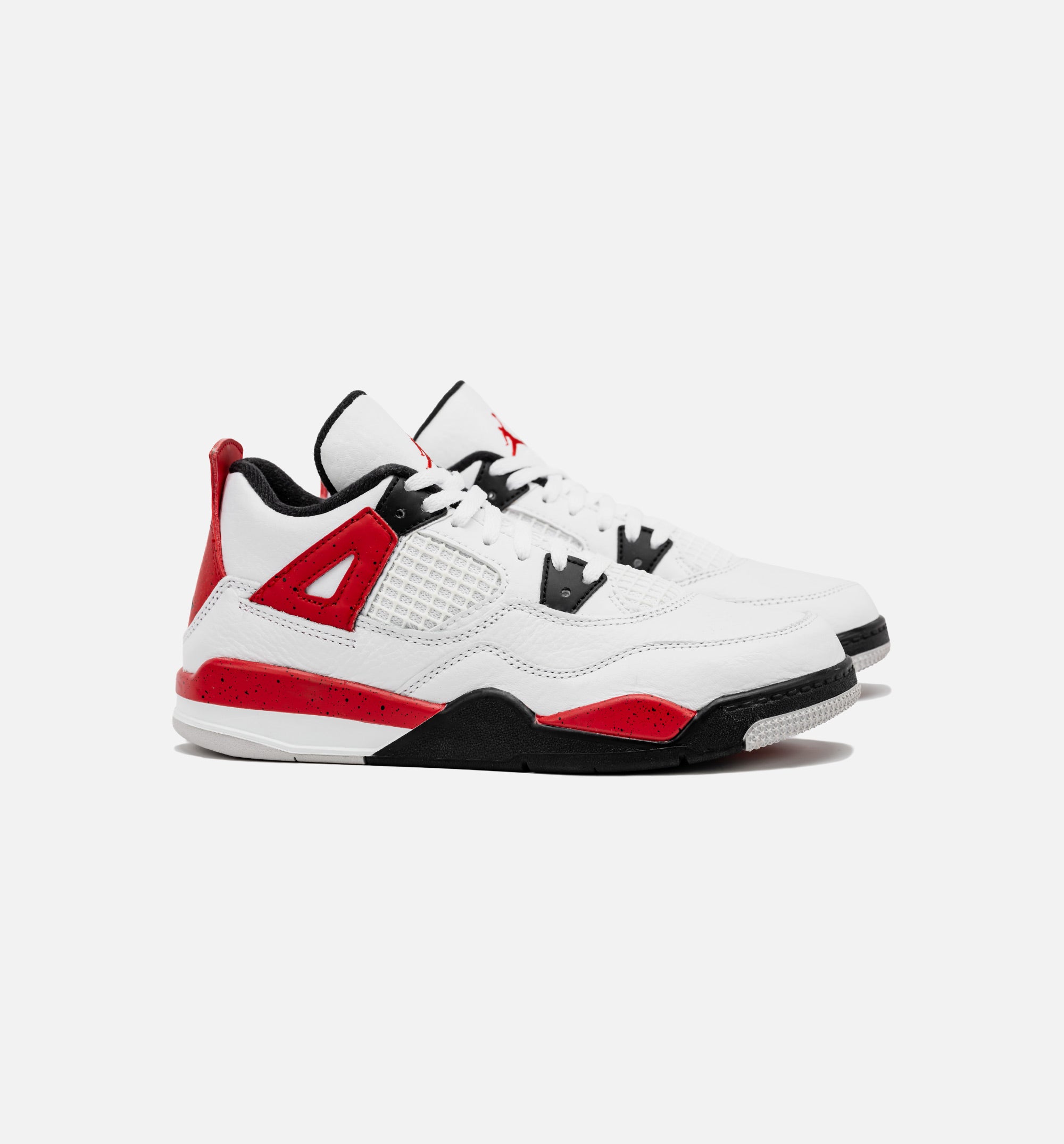 Air Jordan 4 Retro Red Cement Preschool Lifestyle Shoe - White/Red、mySite、dreamappss